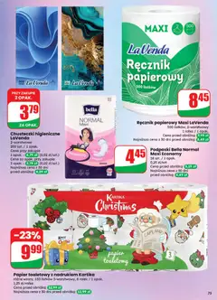 Pogląd oferty "Podpaski Bella Normal Maxi Economy, 18 szt. / 1 opak., 0,25 zł/szt." - ważna od 26.11.2025 | Strona: 75
