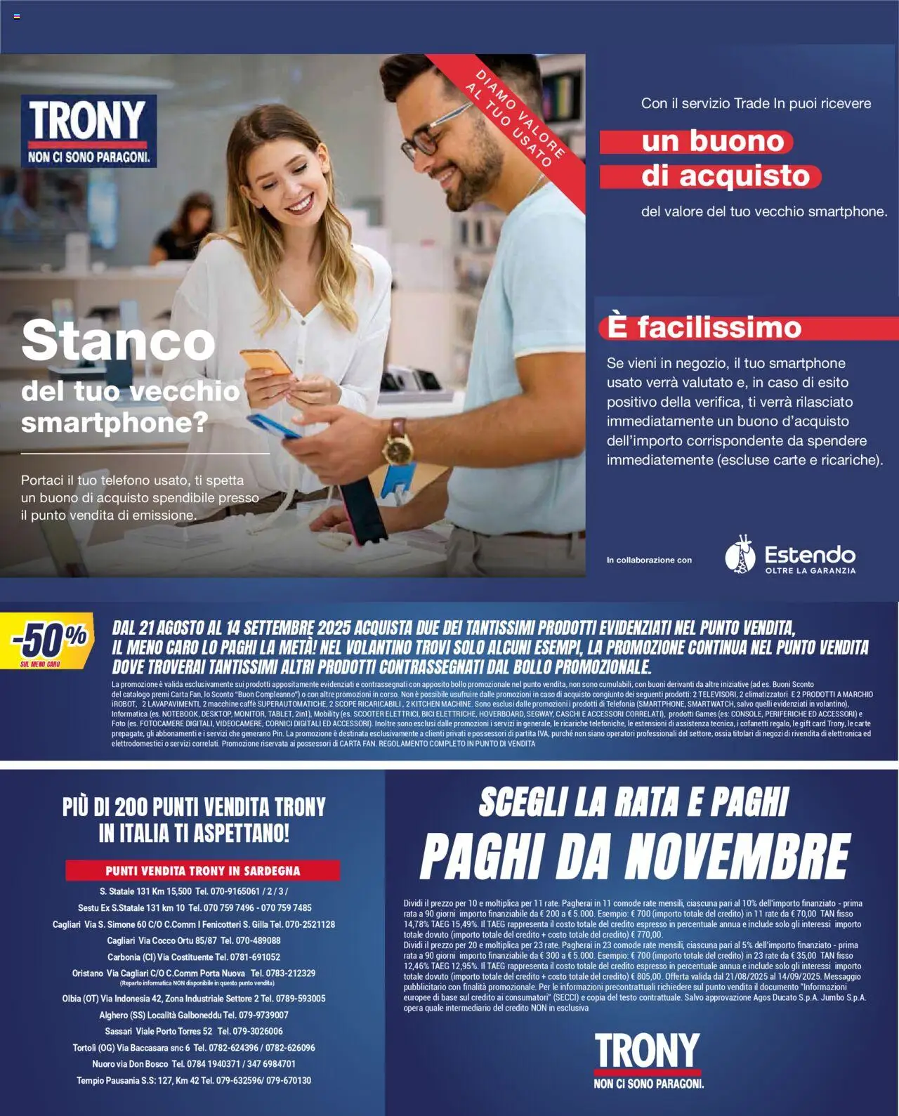 Volantino Trony del 21.08.2025 | Pagina: 41 | Prodotti: Caffè, Telefono, Smartphone, Cocco