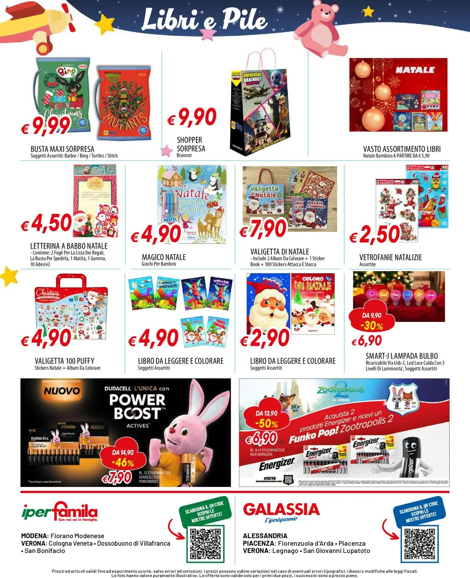 Volantino Galassia del 24.11.2025 | Pagina: 12 | Prodotti: Pile, Valigetta, Lampada