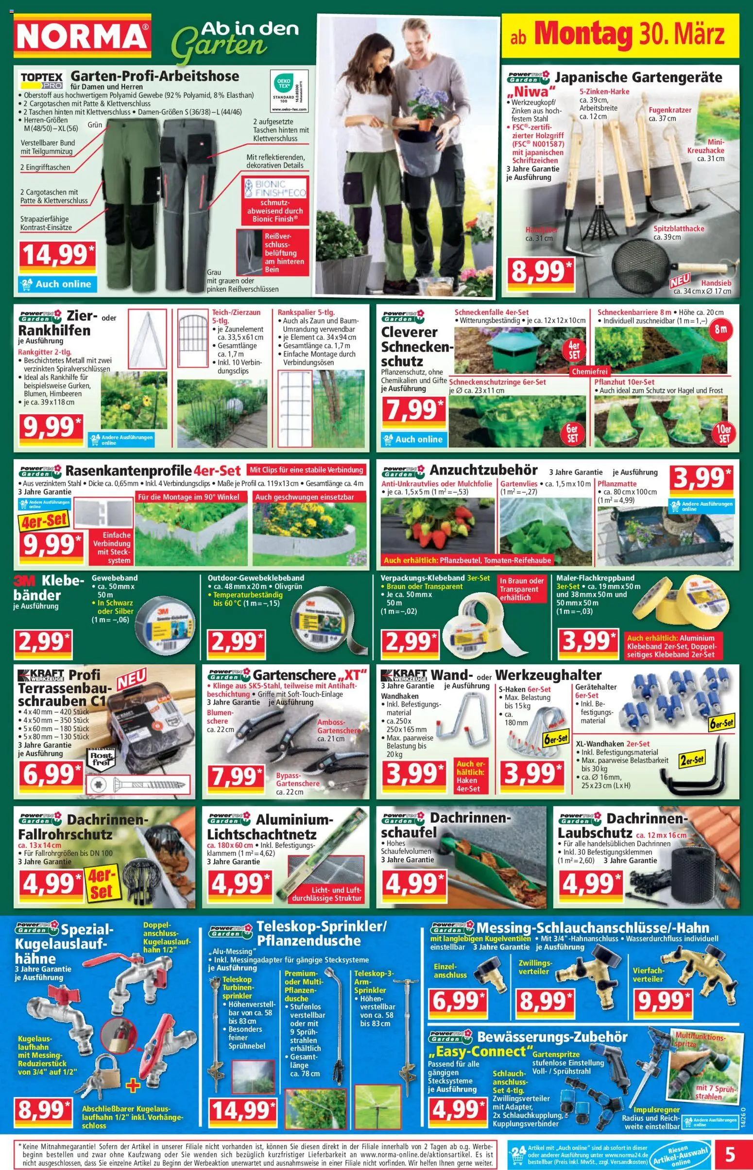 Norma Prospekt 	 – gültig ab 30.03.2026 | Seite: 6 | Produkte: Himbeeren, Dusche, Blumen, Finish