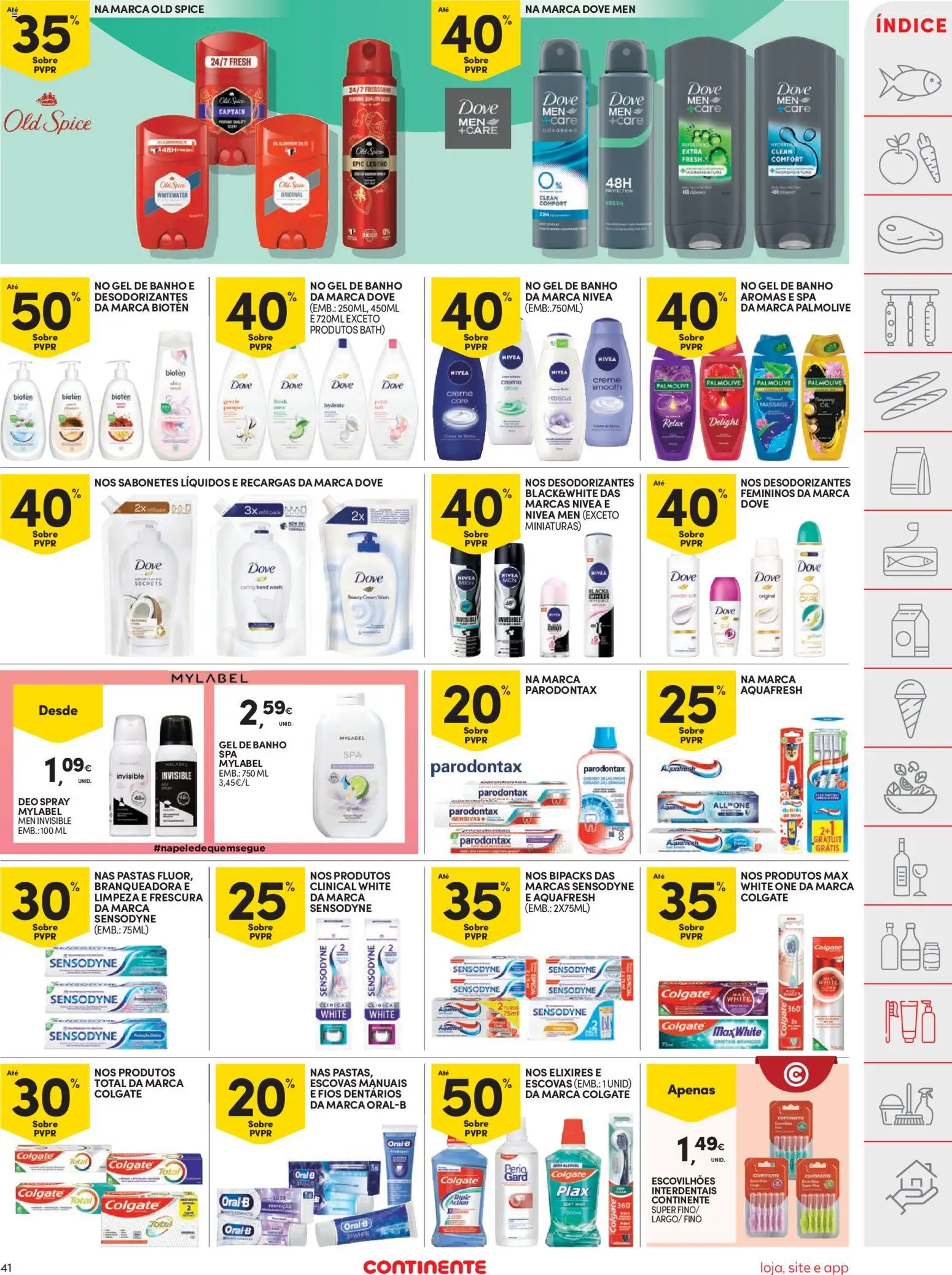 Continente folheto │ válido de 17.02.2026 | Página: 41 | Produtos: Gel de banho, Banho, Creme