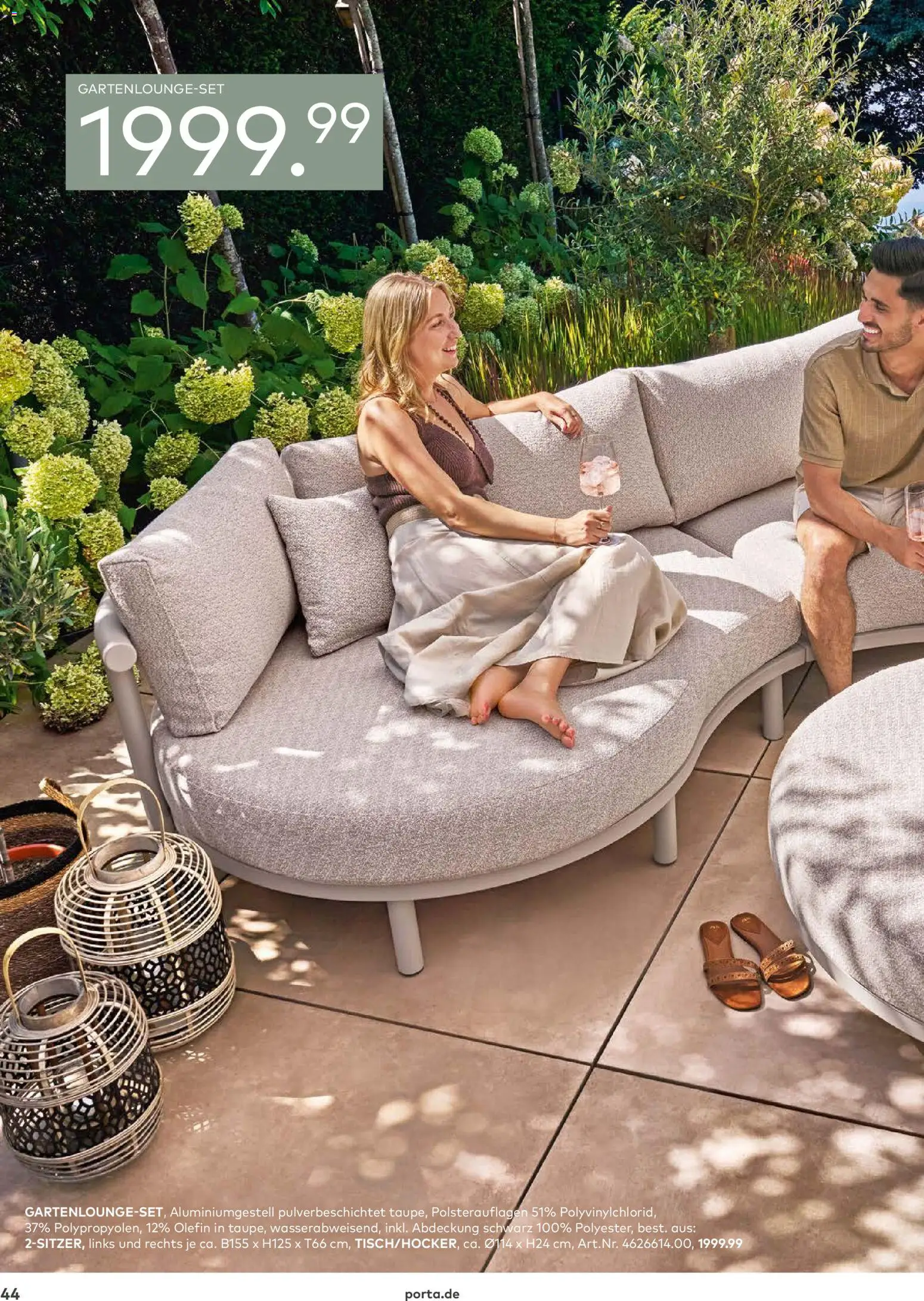 Porta! Gartenmöbel Katalog – gültig ab 01.03.2026 | Seite: 44