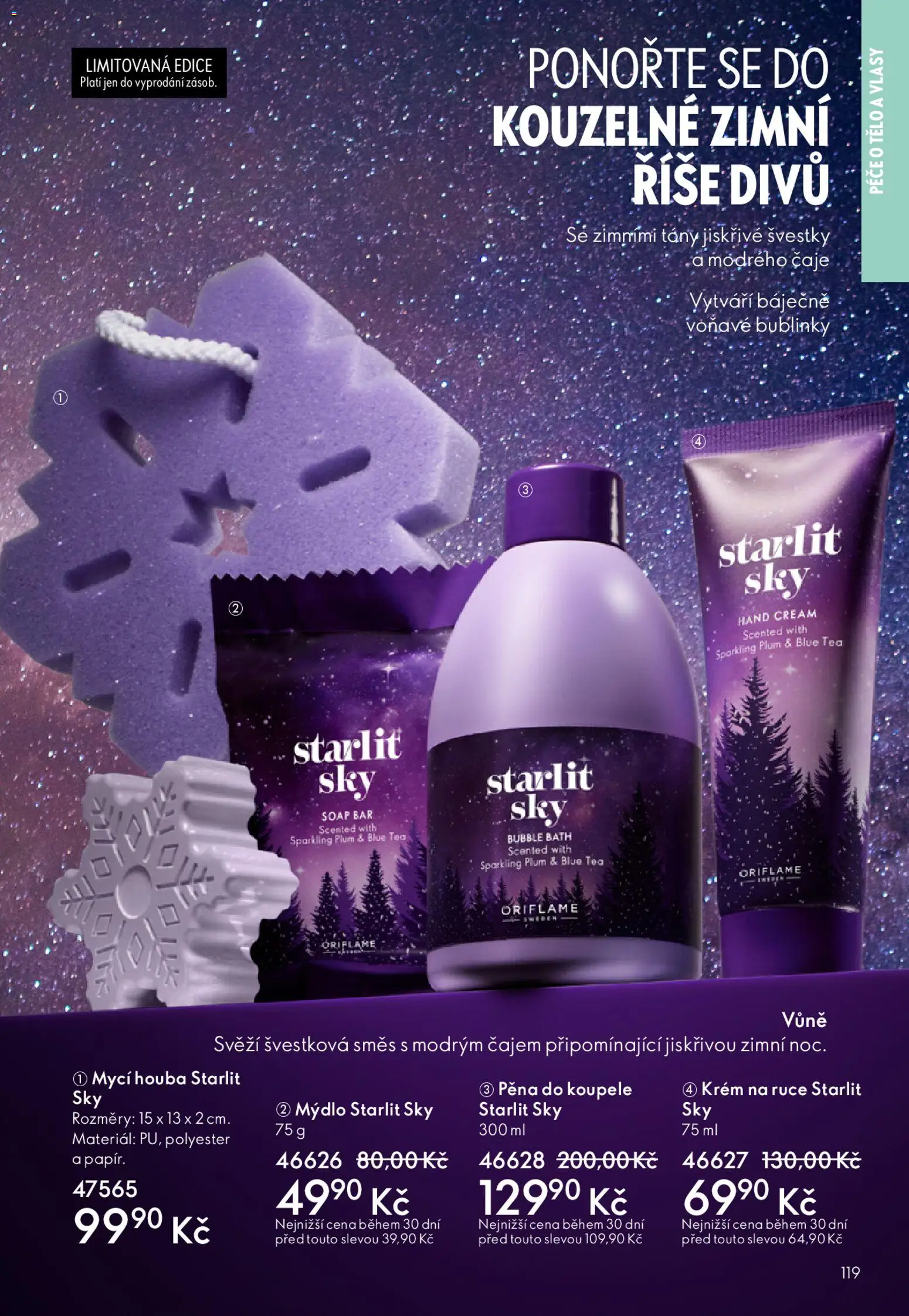 Oriflame katalog č.15/2025 od 22.10.2025 | Strana: 119 | Produkty: Krém na ruce, Mycí houba, Krém, Čaje