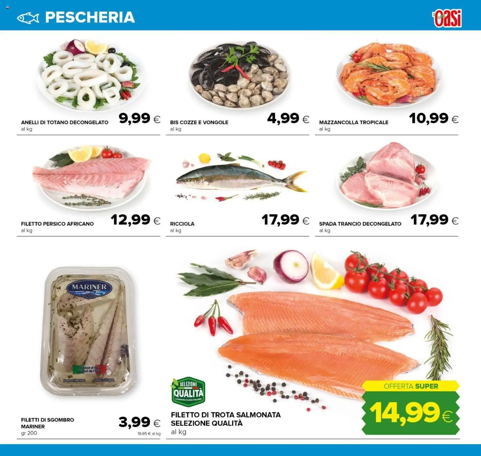 Volantino Oasi del 03.01.2026 | Pagina: 7 | Prodotti: Vongole, Trota, Totano, Sgombro