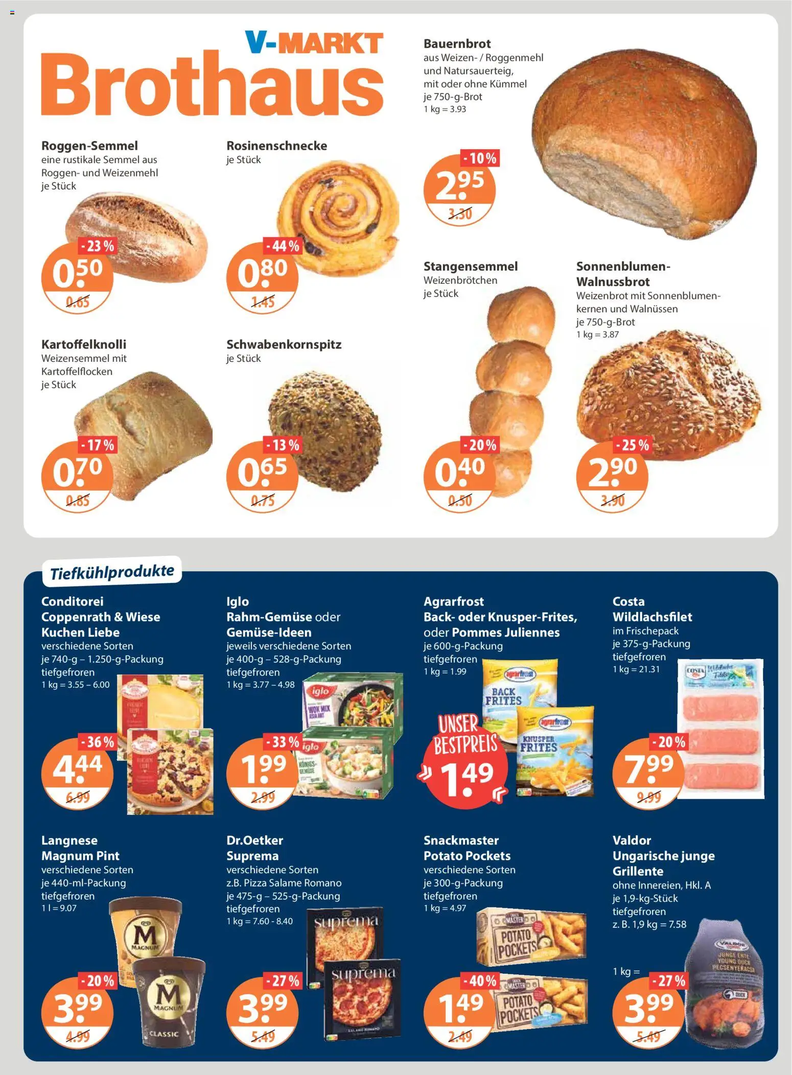V-Markt - München – gültig ab 29.01.2026 | Seite: 5 | Produkte: Pommes, Weizenmehl, Pizza, Kuchen