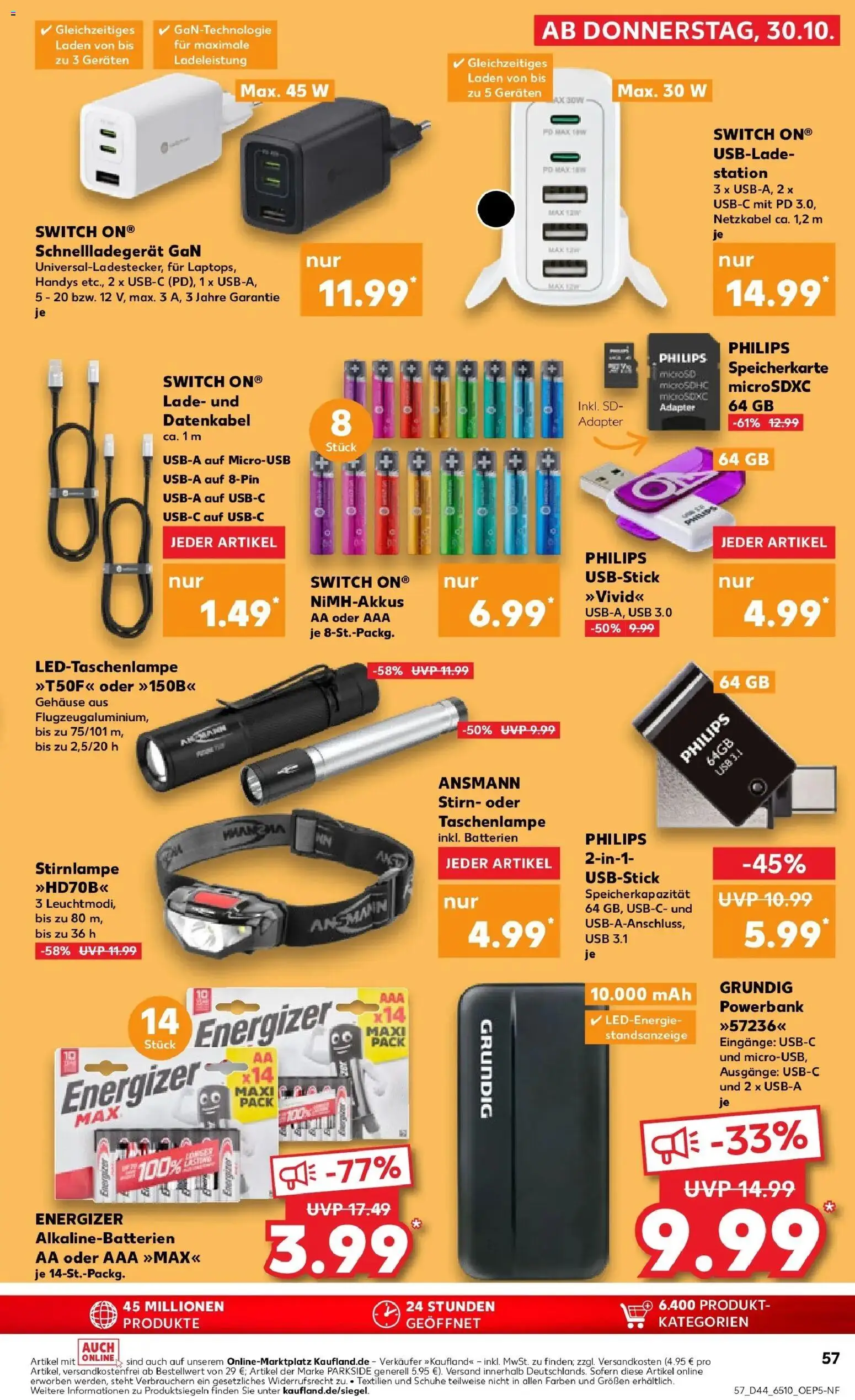 Kaufland prospekt Weiden In Der Oberpfalz	 – gültig ab 03.11.2025 | Seite: 57 | Produkte: Speicherkarte, Adapter, Batterien, Powerbank