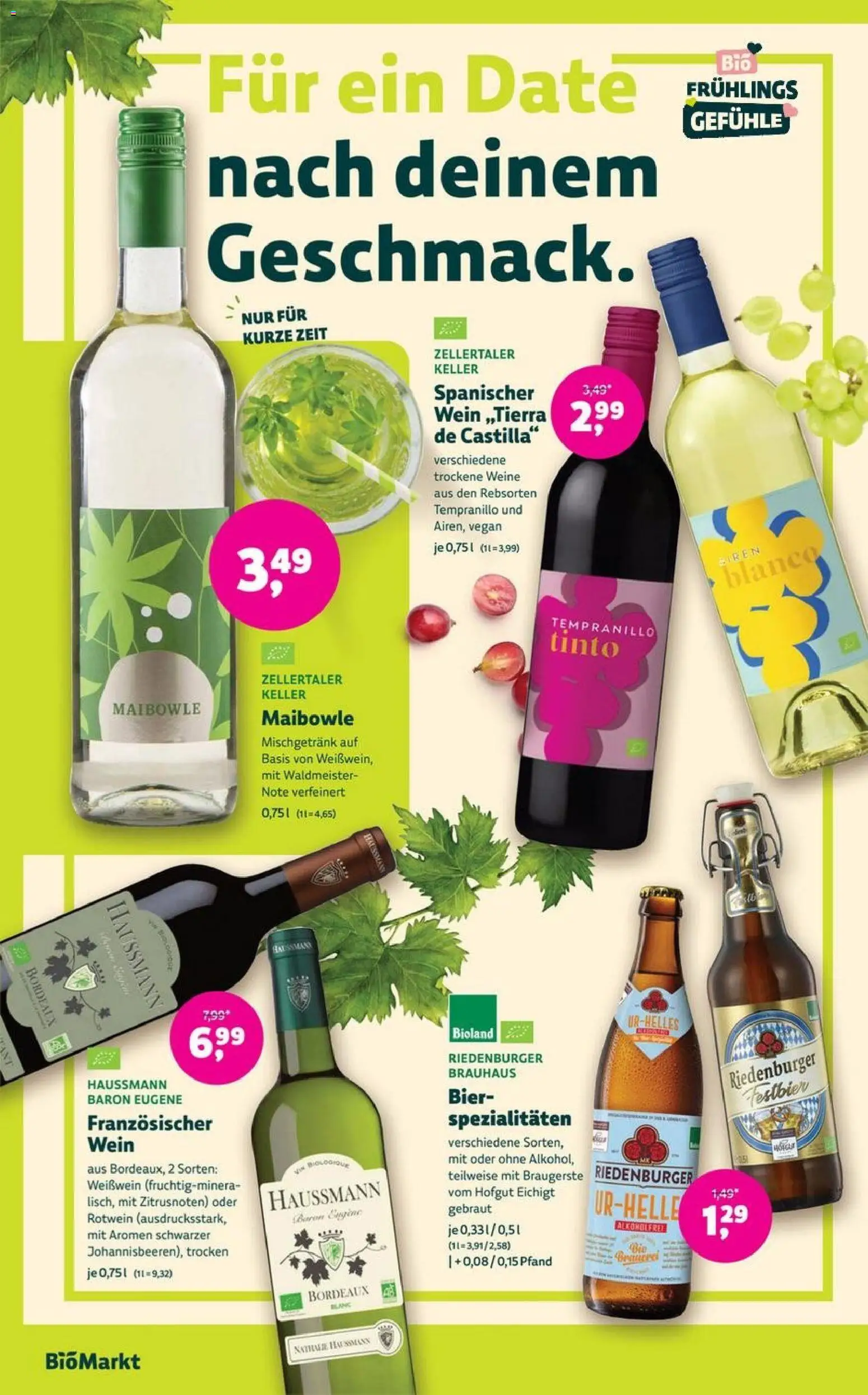 BioMarkt Prospekt 	 – gültig ab 22.04.2026 | Seite: 12 | Produkte: Bier, Weißwein, Rotwein, Wein