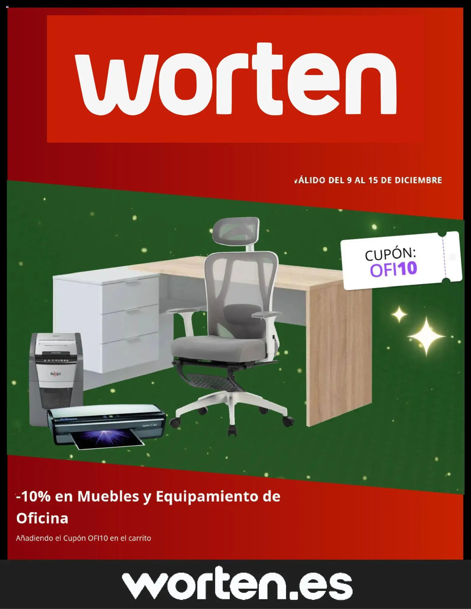Worten folleto │ válido desde el 09.12.2025 | Página: 1 | Productos: Muebles