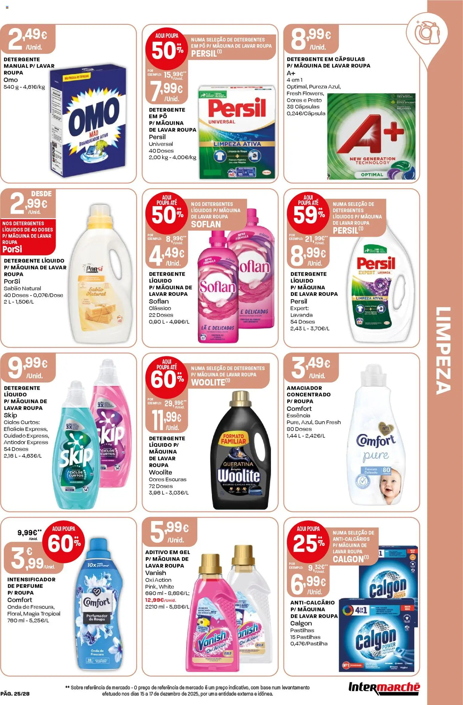 Intermarché Folheto Contact │ válido de 22.01.2026 | Página: 25 | Produtos: Máquina de lavar, Perfume, Sabão, Detergente