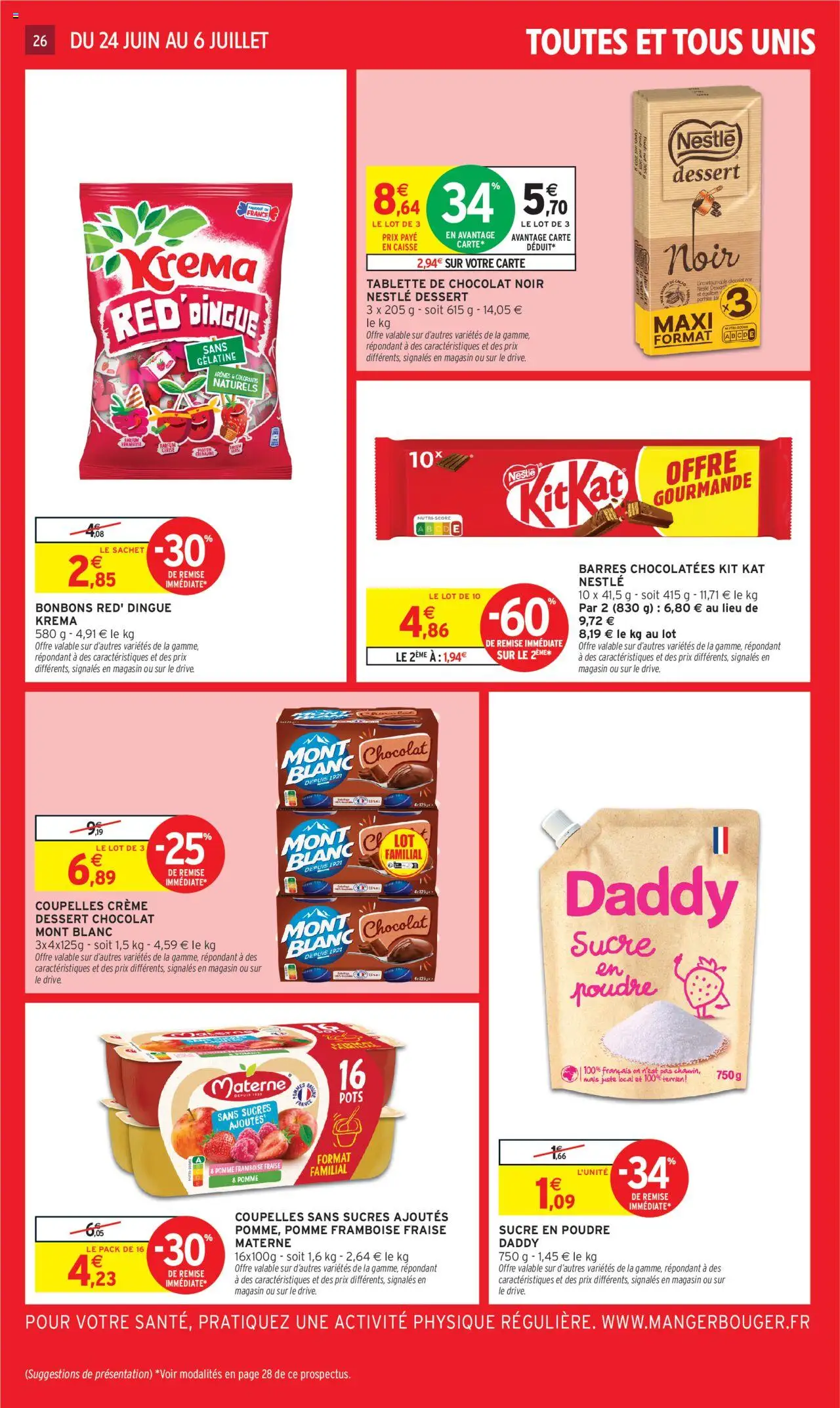  | Page: 28 | Produits: Fraise, Pomme, Gélatine, Crème