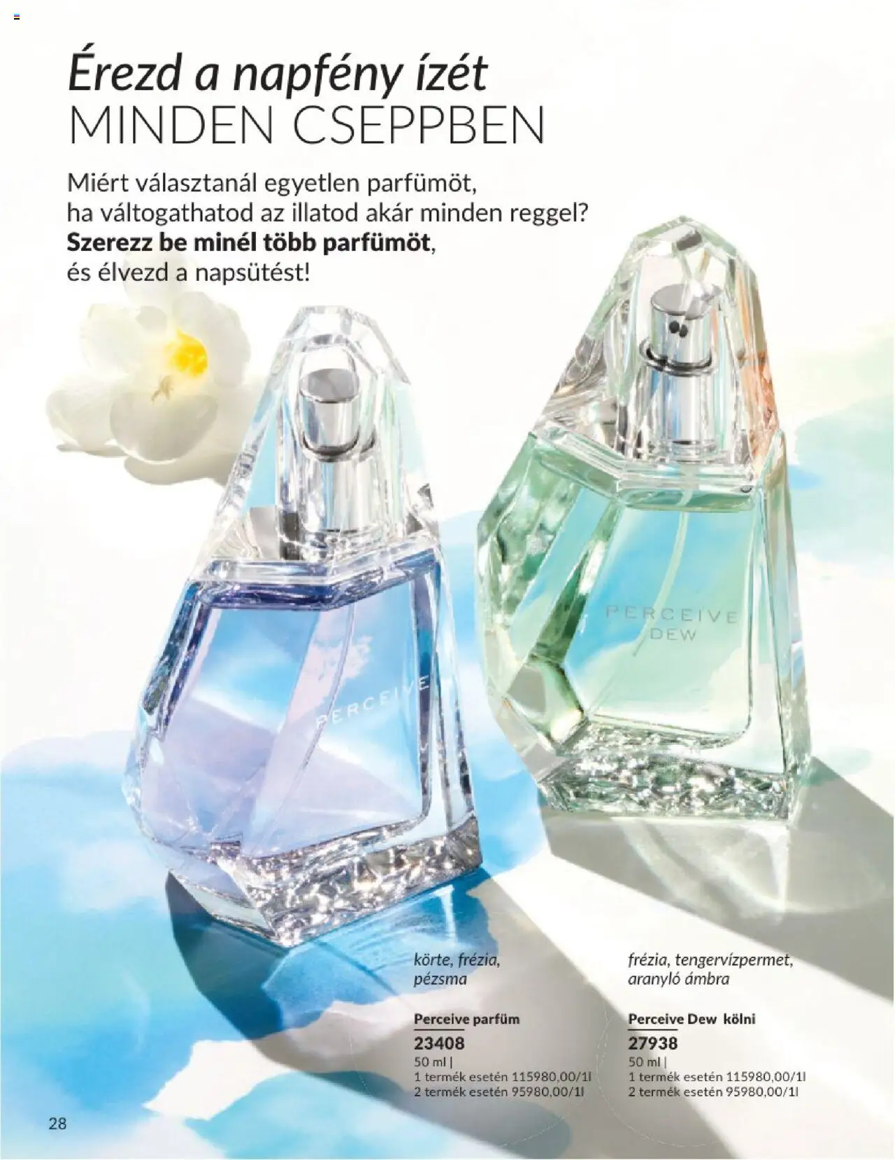 Avon akciós ujság - amely érvényes a következő dátumtól: 01.06.2025 | Oldal: 28 | Termékek: Kölni, Parfüm