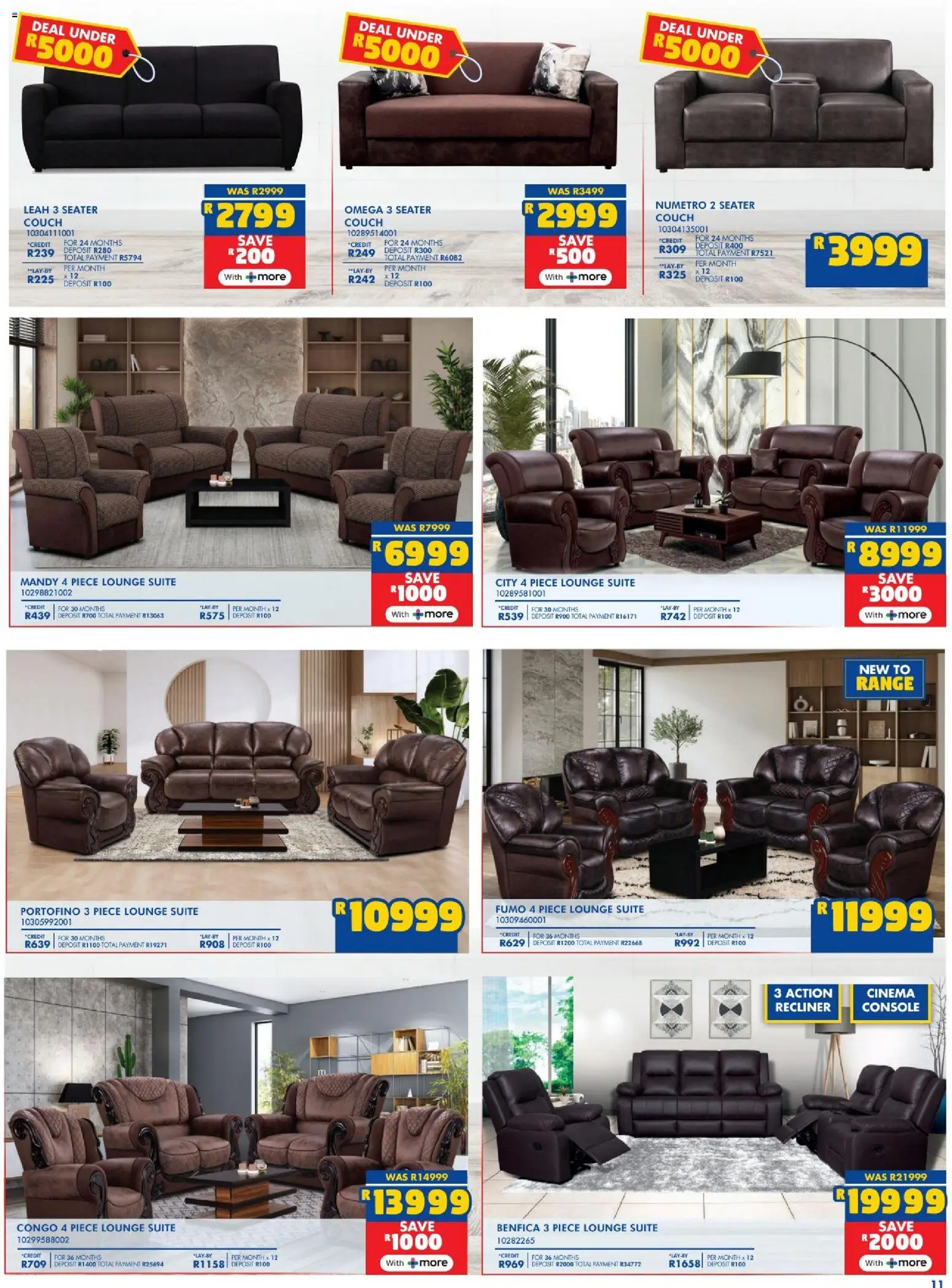 New Russells catalogue – valid from 29.12.2025 | Page: 11 | Products: Seater, Couch, Lounge suite