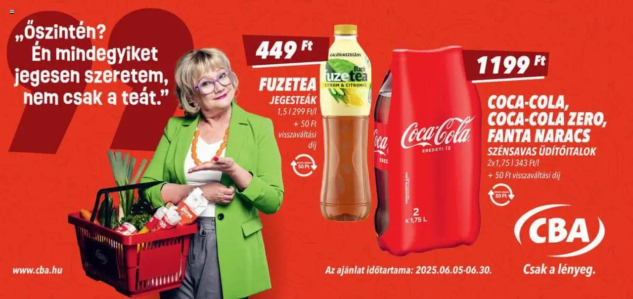 CBA akciós ujság - amely érvényes a következő dátumtól: 05.06.2025 | Oldal: 4 | Termékek: Fanta, Tea