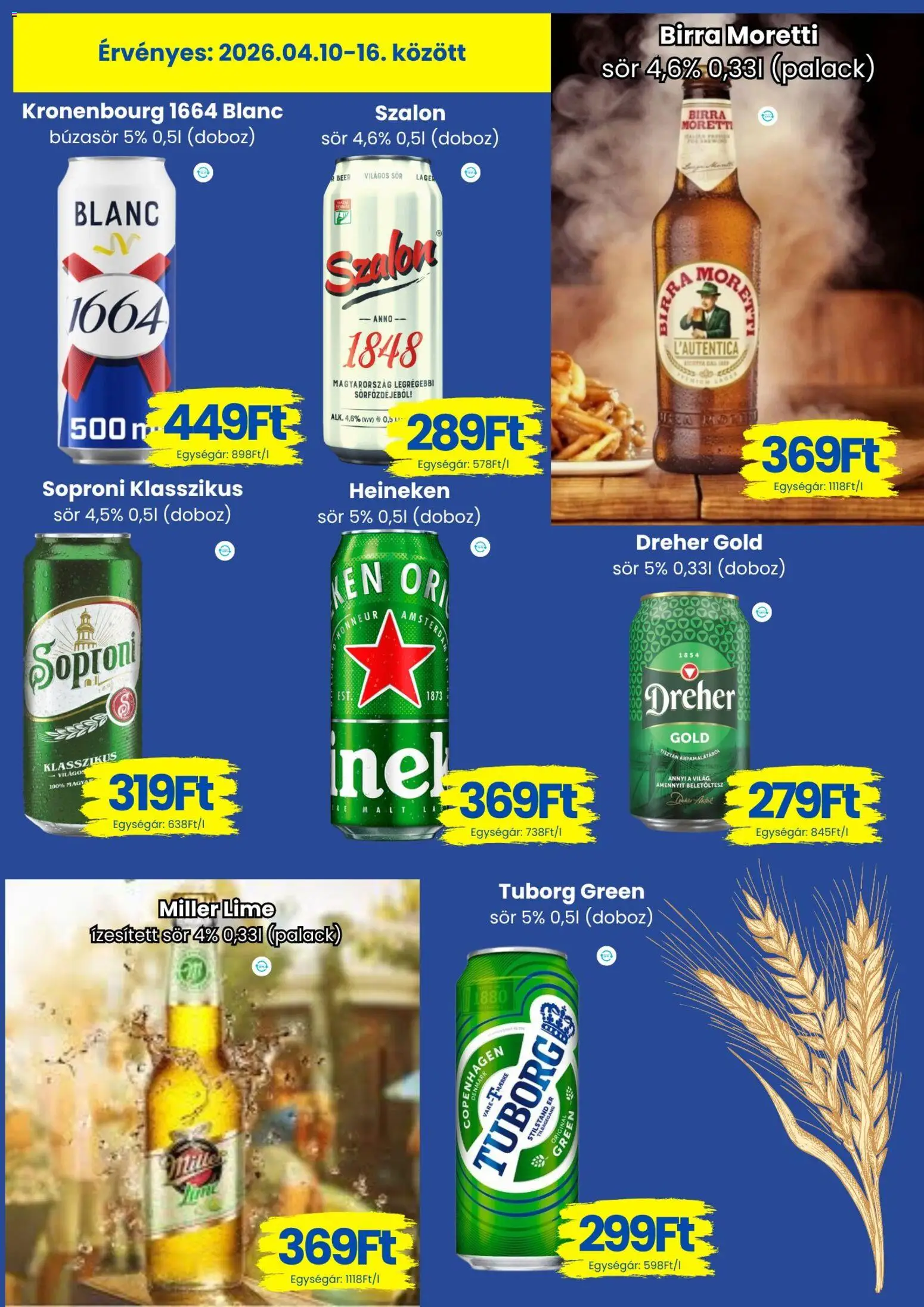 Magnetic akciós ujság - amely érvényes a következő dátumtól: 10.04.2026 | Oldal: 12 | Termékek: Lime, Búzasör, Doboz, Knedle