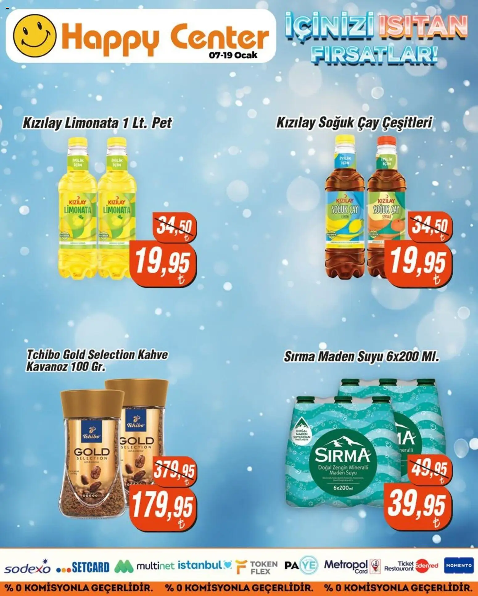 Happy Center Katalog - 07.01.2026 tarihinden itibaren geçerlidir | Sayfa: 6 | Ürünler: Kahve, Çay, Maden suyu, Ocak