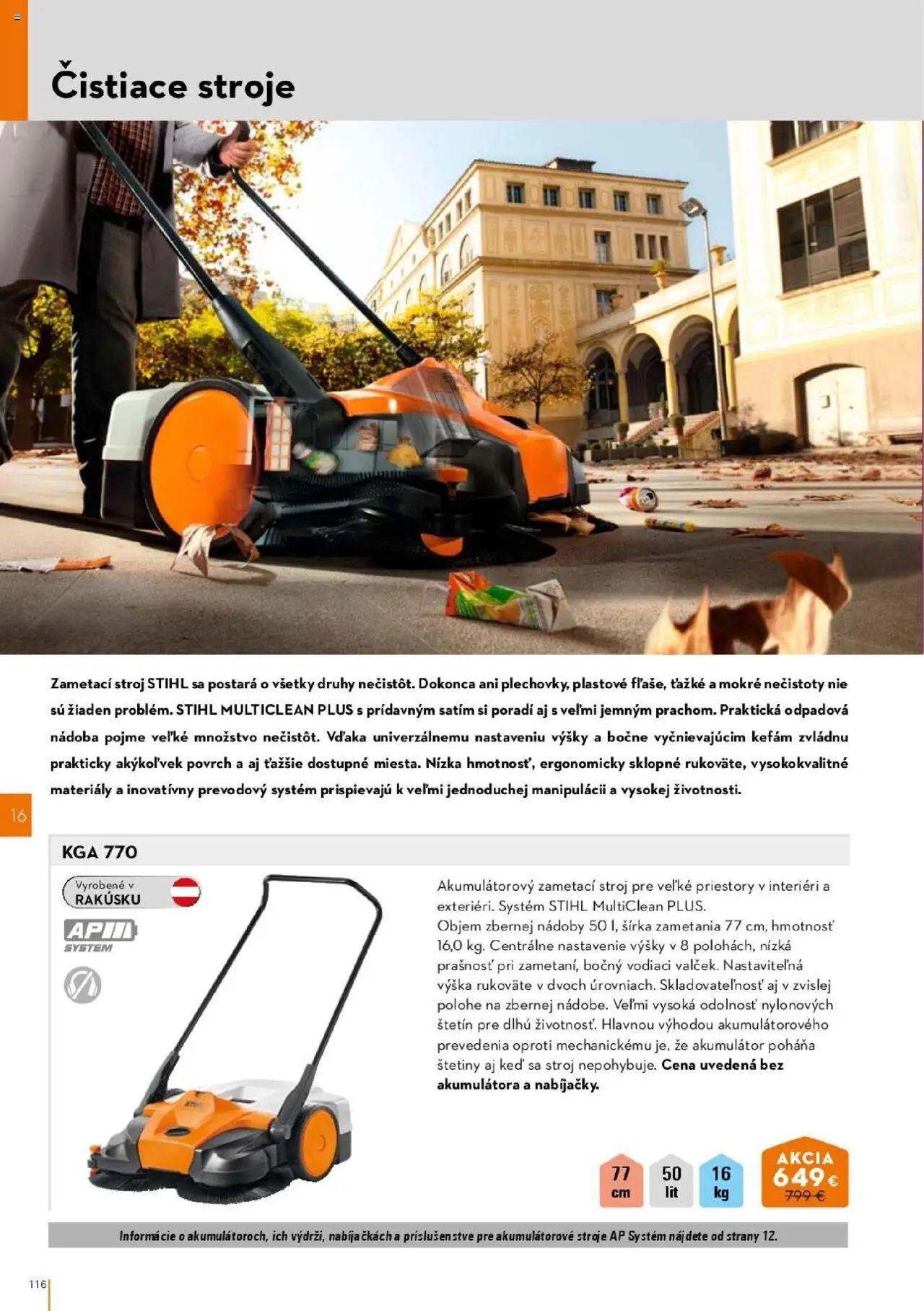 Nové STIHL akcie – leták je platný od 01.04.2025 | Strana: 116 | Produkty: Akumulátor