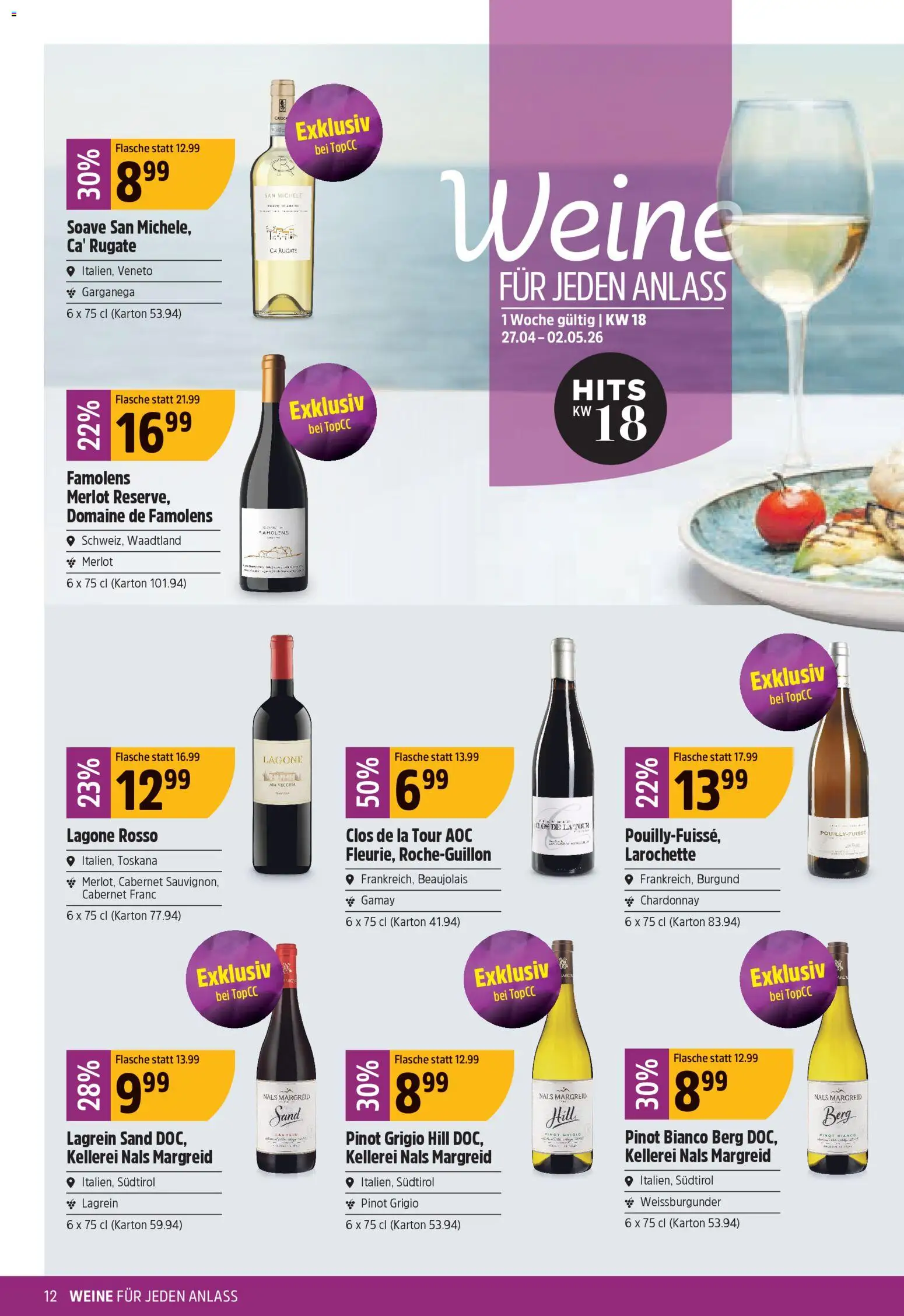 TopCC aktionen – gültig ab 27.04.2026 | Seite: 12 | Produkte: Merlot