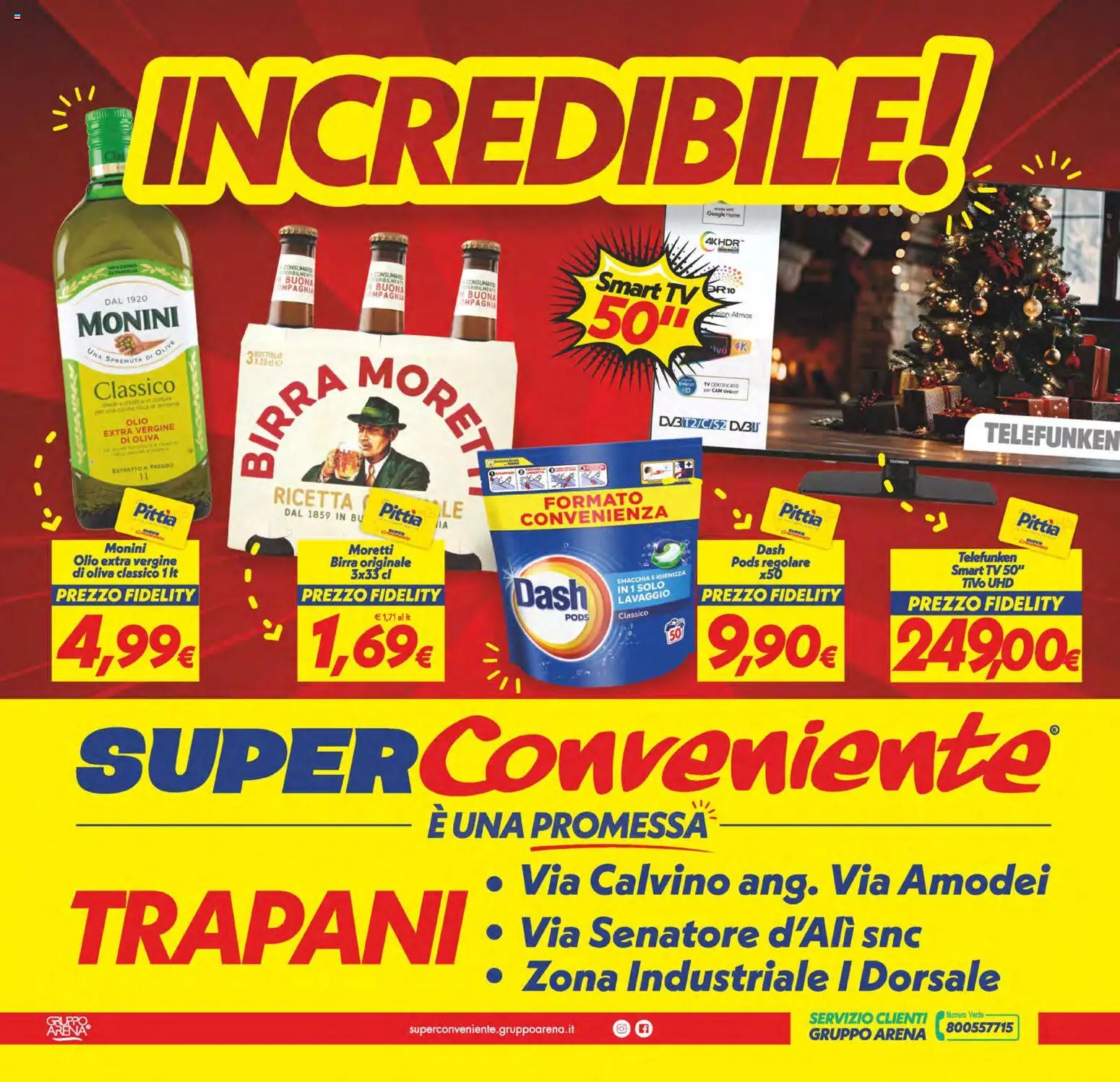Volantino SuperConveniente del 05.12.2025 | Pagina: 32 | Prodotti: Birra, smart TV, Olio, Olio extra vergine
