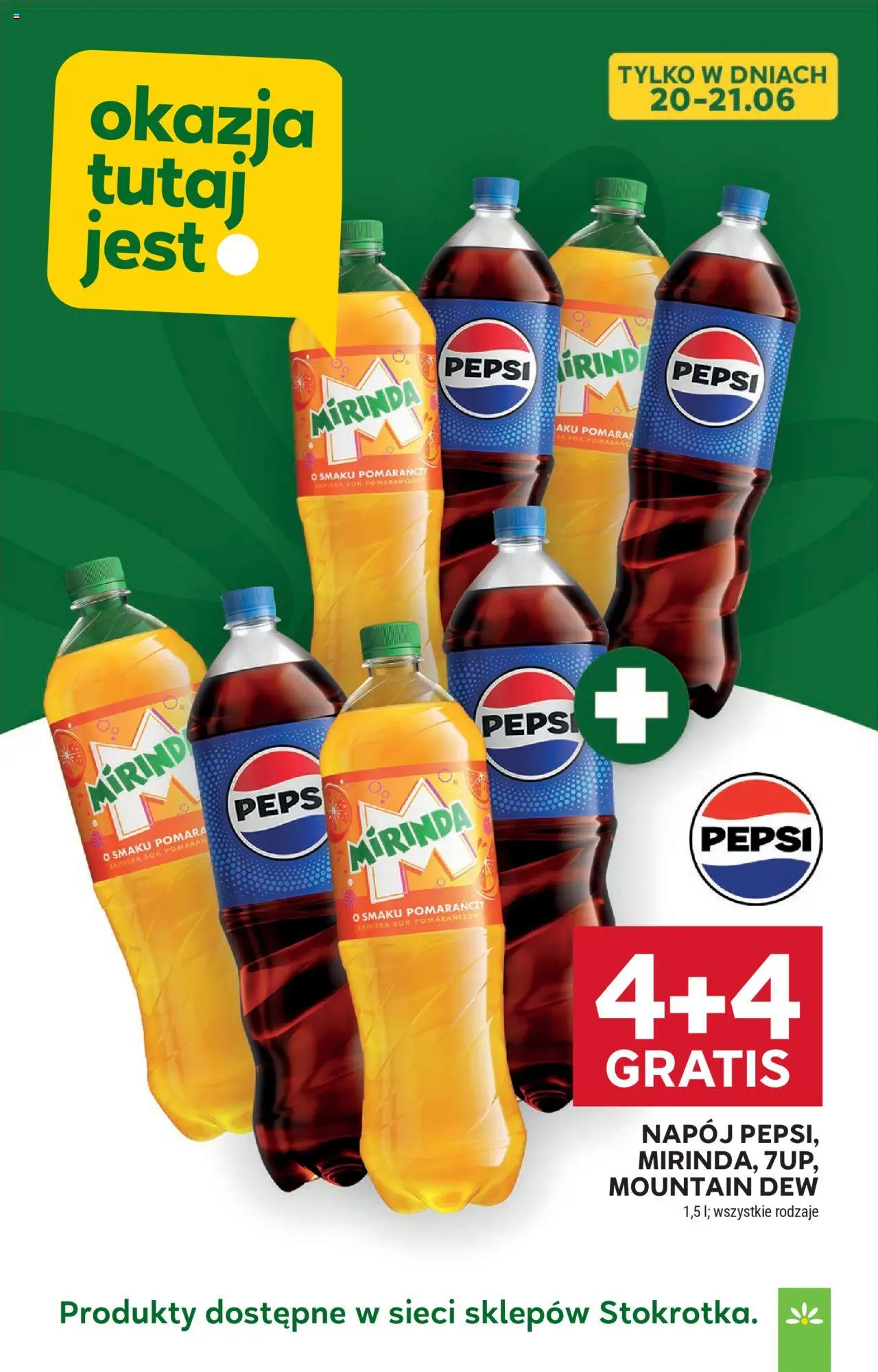 Stokrotka Gazetka od 17.06.2025 | Strona: 33 | Produkty: Sok pomarańczowy, Pepsi, Sok
