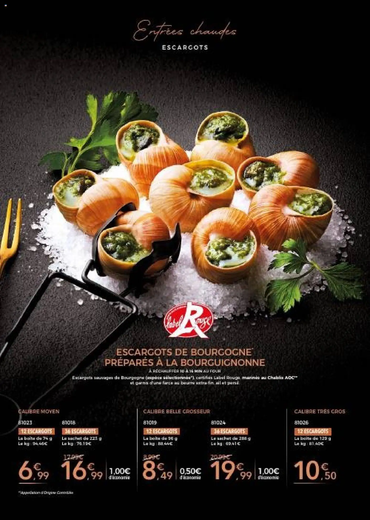 {H1} | Page: 32 | Produits: Four, Escargots