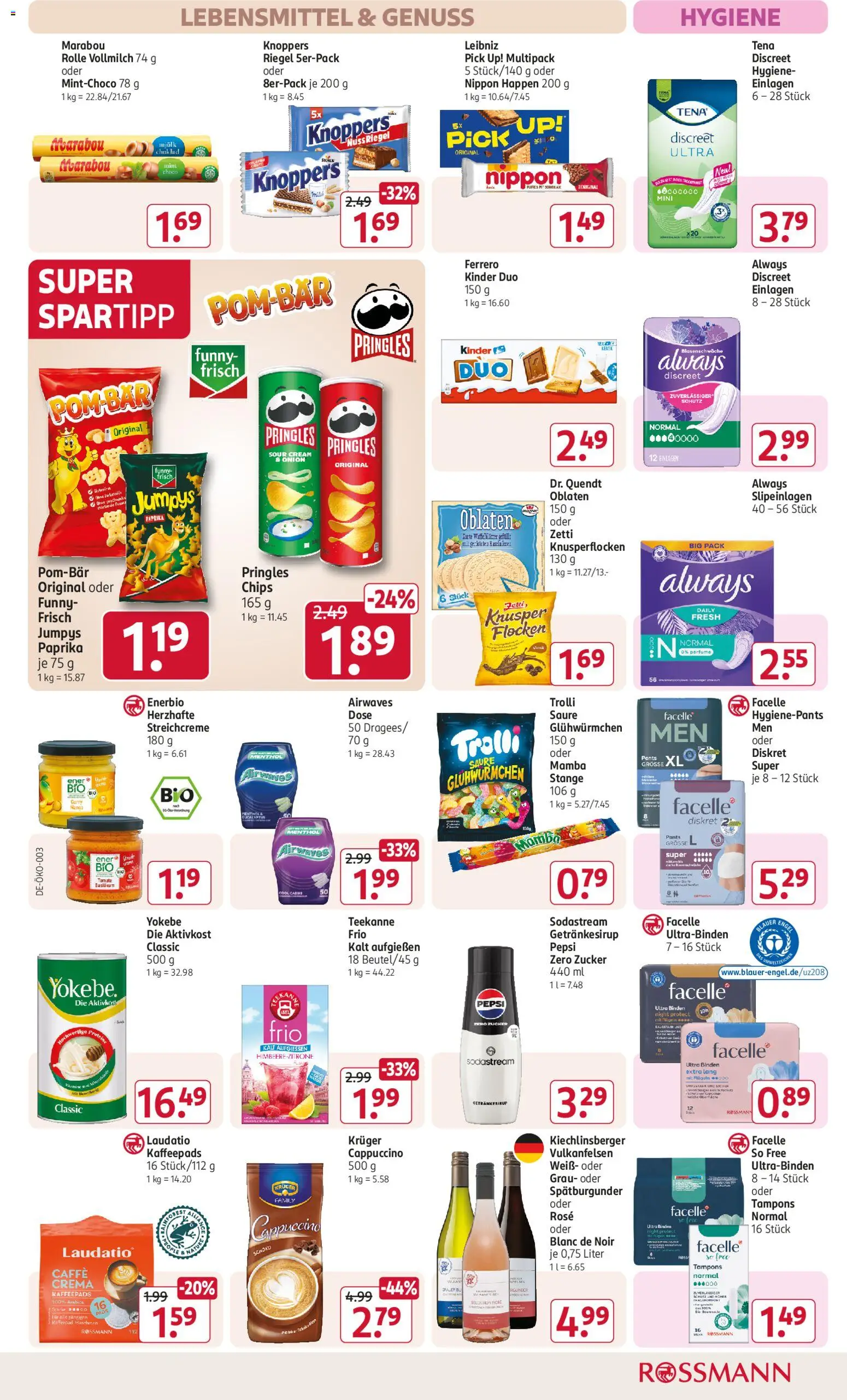 Rossmann Prospekt 	 – gültig ab 13.04.2026 | Seite: 12 | Produkte: Teekanne, Pepsi, Chips, Sodastream