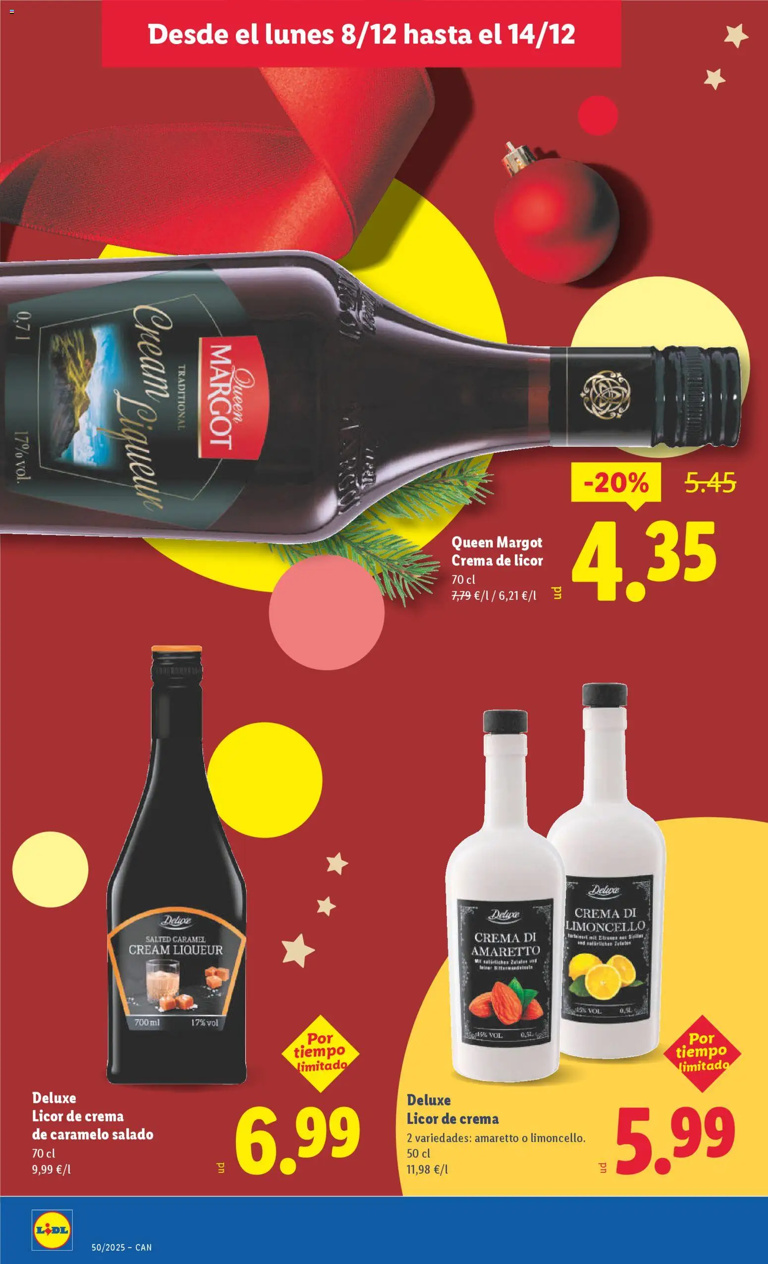 Lidl - Canarias │ válido desde el 08.12.2025 | Página: 28 | Productos: Licor, Crema