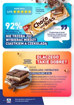 CHOCEUR Czekolada i herbatnik, Czekolada i herbatnik Cappuccino, opak. 300 g od 04.11.2024 | Strona: 14