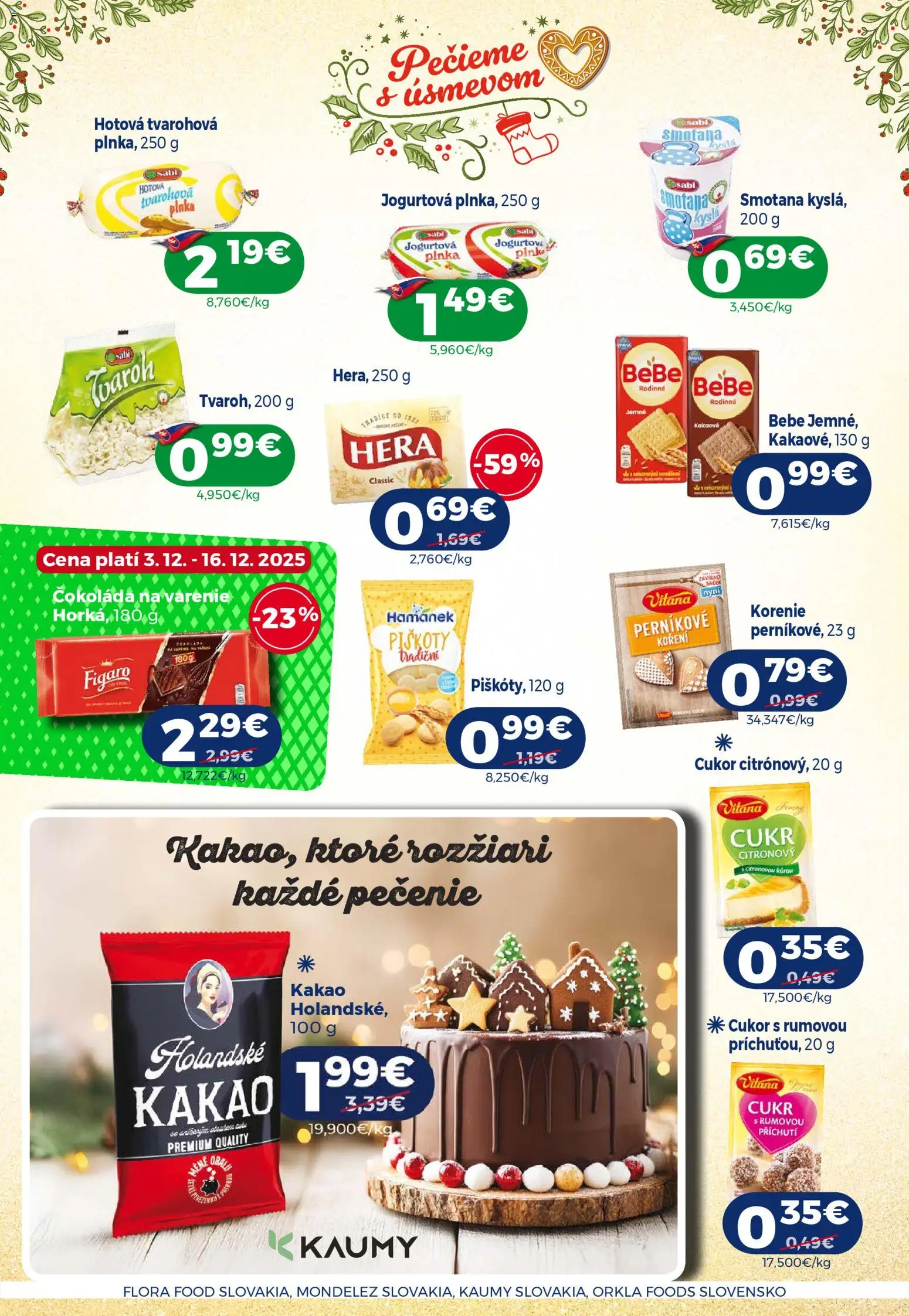 Nové Milk Agro akcie – leták je platný od 10.12.2025 | Strana: 12 | Produkty: Čokoláda, Cukor, Korenie, Flora