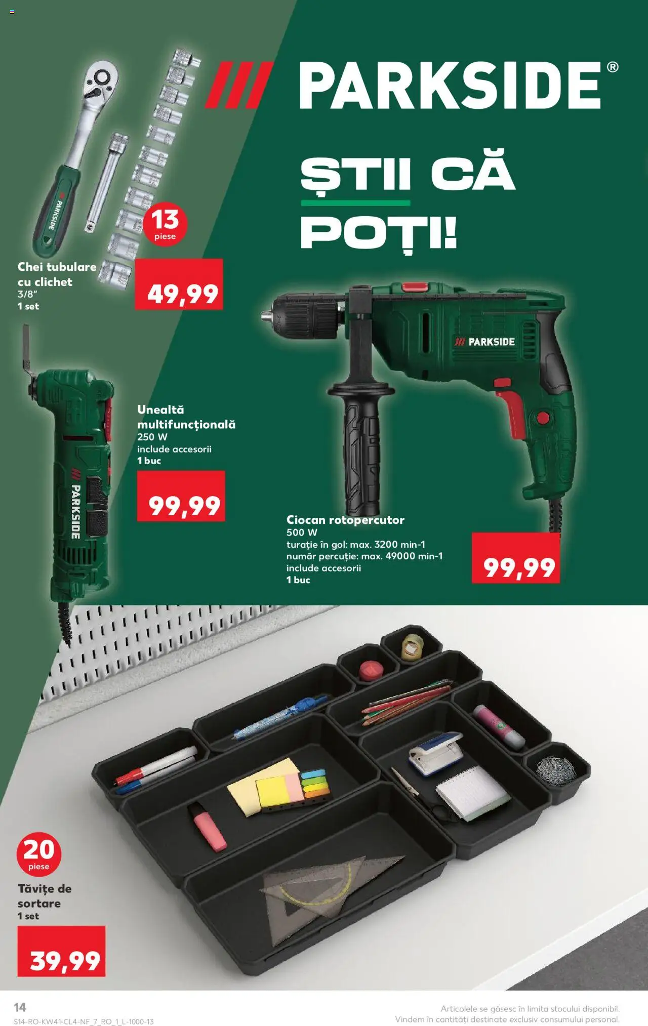 Noul catalog Kaufland – valabil de la 08.10.2025 | Pagină: 14 | Produse: Ciocan rotopercutor