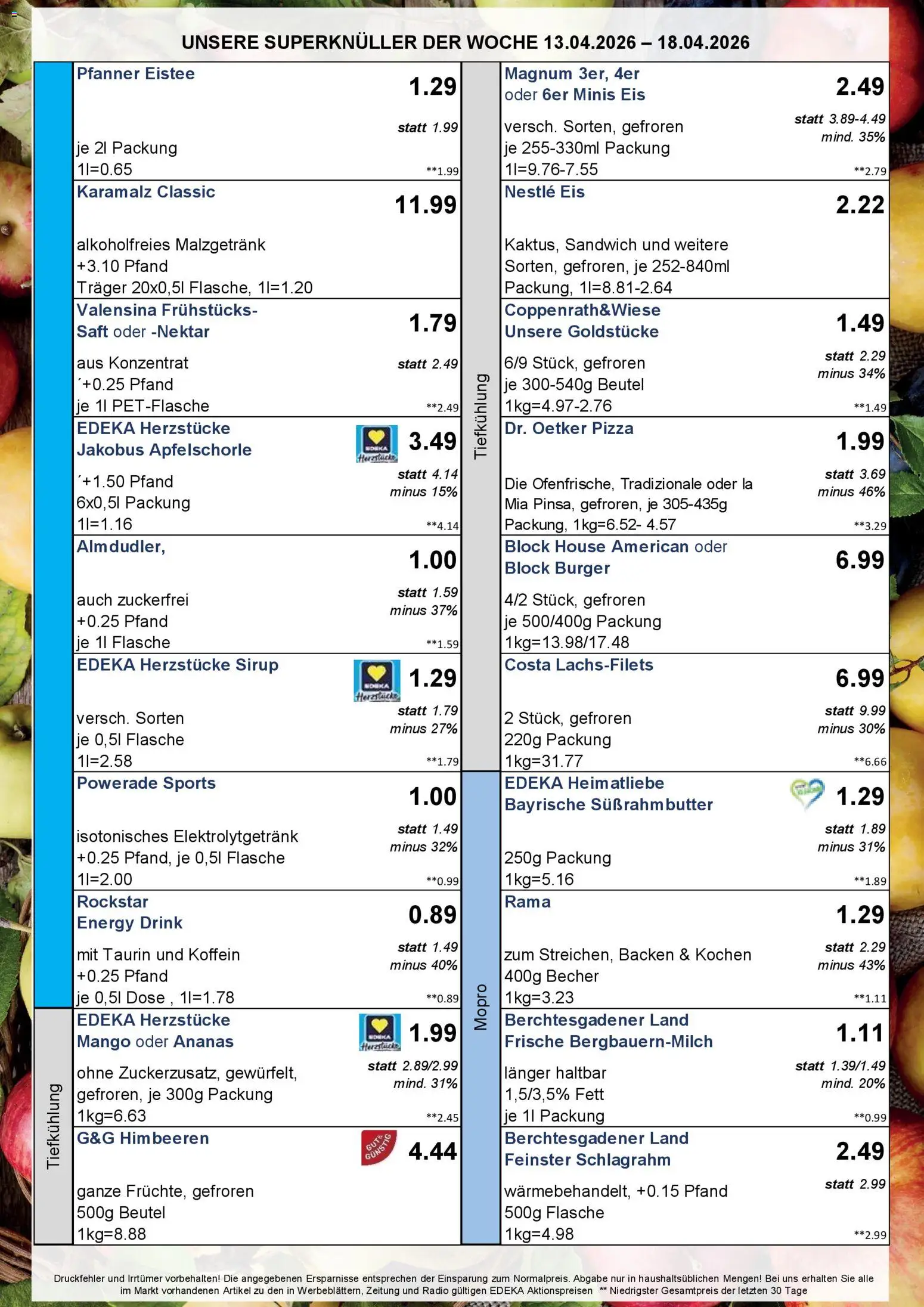 Simmel Bayern – gültig ab 13.04.2026 | Seite: 5 | Produkte: Rockstar energy, Ananas, Powerade, Pizza