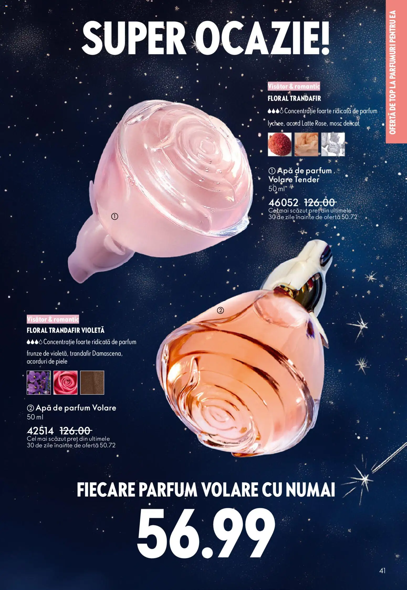 Noul catalog Oriflame – valabil de la 03.12.2025 | Pagină: 41 | Produse: Apă de parfum, Trandafir, Parfum, Apă