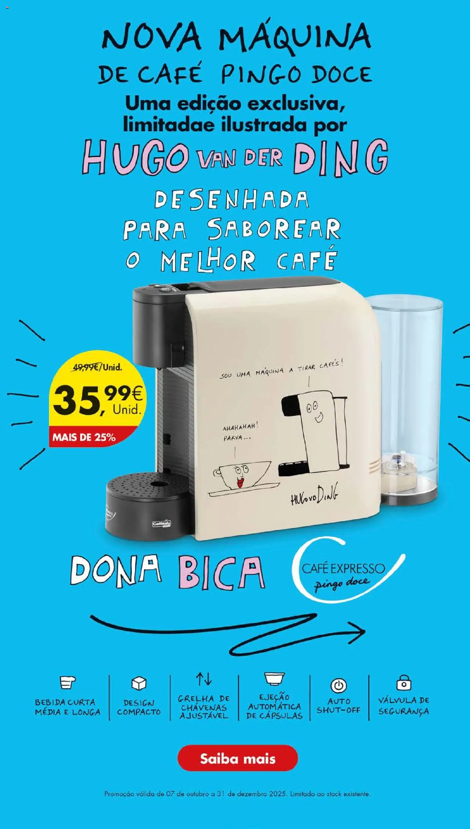 Pingo Doce folheto │ válido de 04.11.2025 | Página: 37 | Produtos: Máquina de café, Chávenas, Café, Bebida
