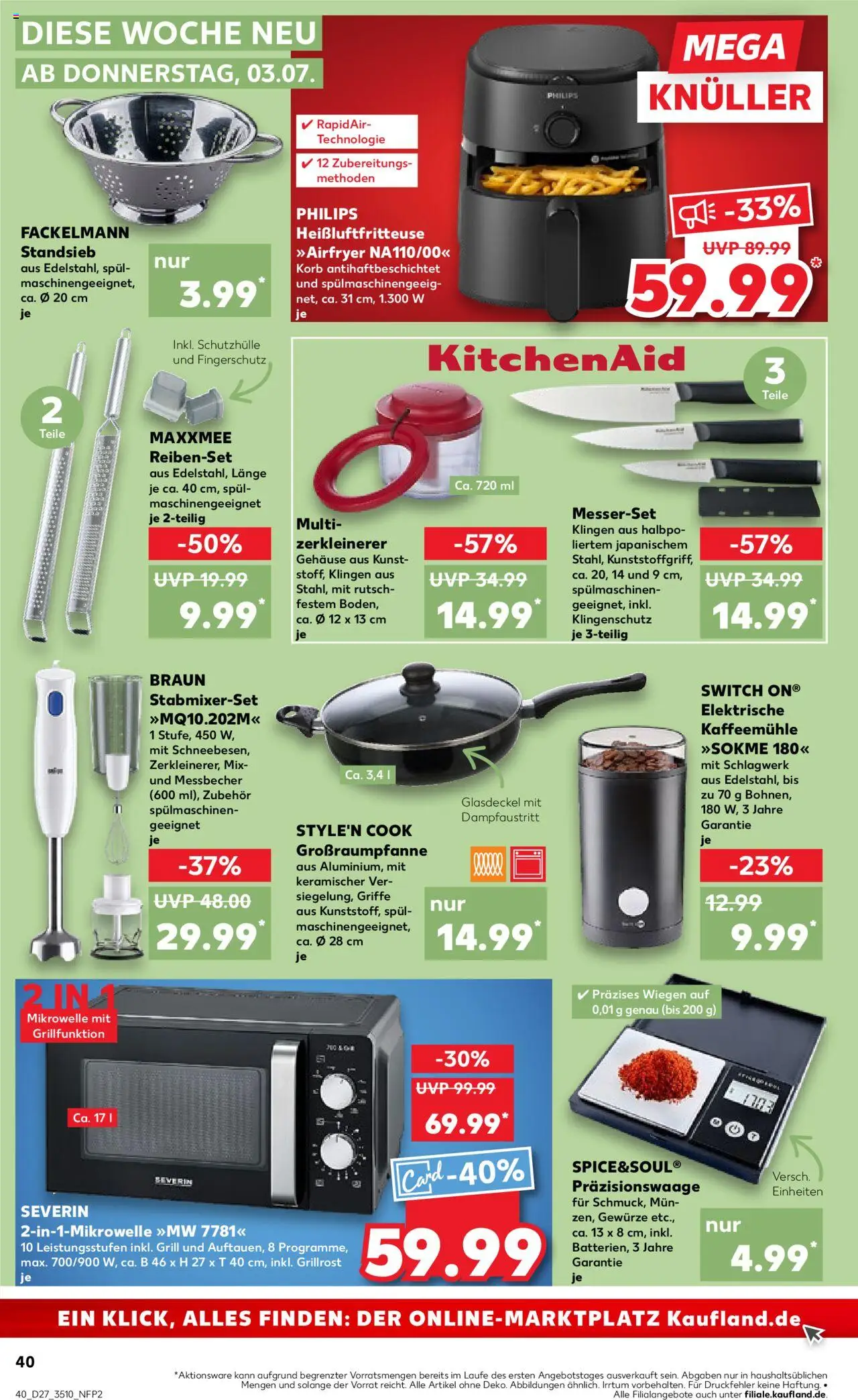 Kaufland prospekt Leipzig	 - gültig ab dem 03.07.2025 | Seite: 40 | Produkte: Philips, Mikrowelle, Grill, Gewürze