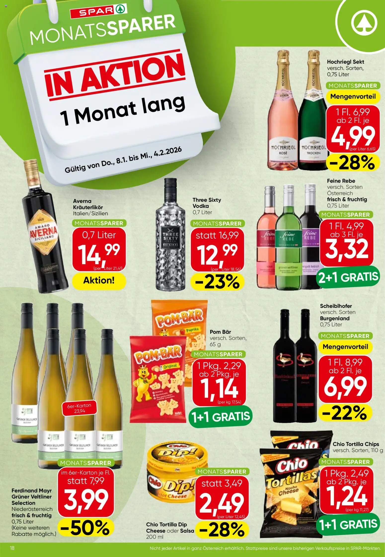 Spar Monatssparer - Wien gültig ab 08.01.2026 | Seite: 3 | Produkte: Chips