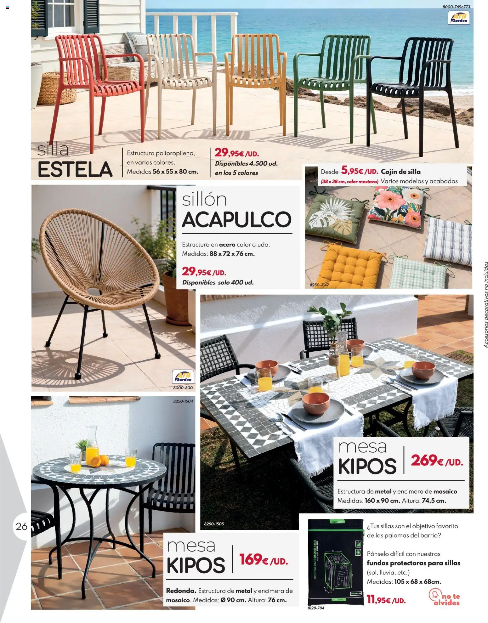 BricoCentro folleto │ válido desde el 23.03.2026 | Página: 26 | Productos: Té, Cojín, Sillón, Mesa