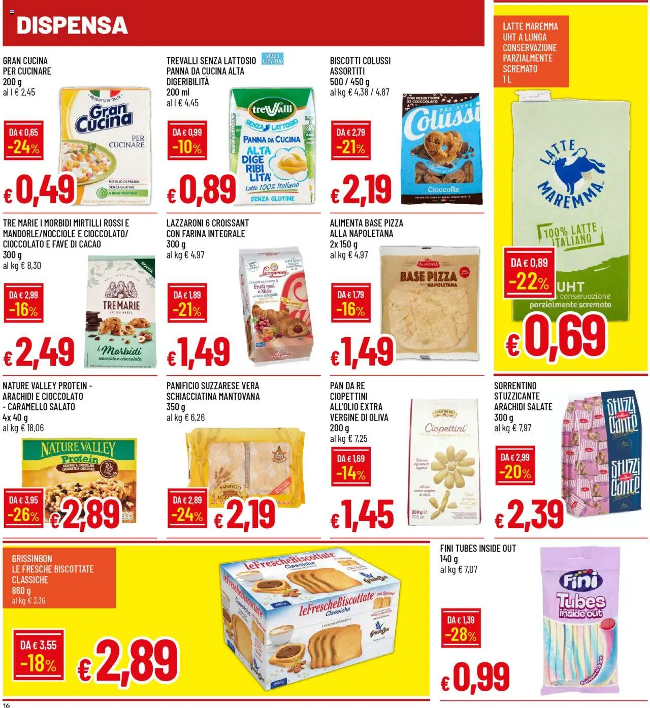 Volantino Famila del 18.08.2025 | Pagina: 16 | Prodotti: Cioccolato, Farina, Arachidi, Cacao
