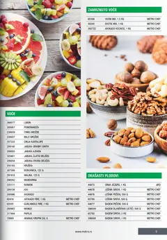 Metro hotelski doručak - pregled Metro kataloga - važi od 28.11.2025 | Strana: 5 | Proizvode: Kivi, Avokado, Orah, Pomorandza