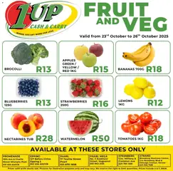 1UP Cash & Carry specials catalogue – valid from 23.10.2025
