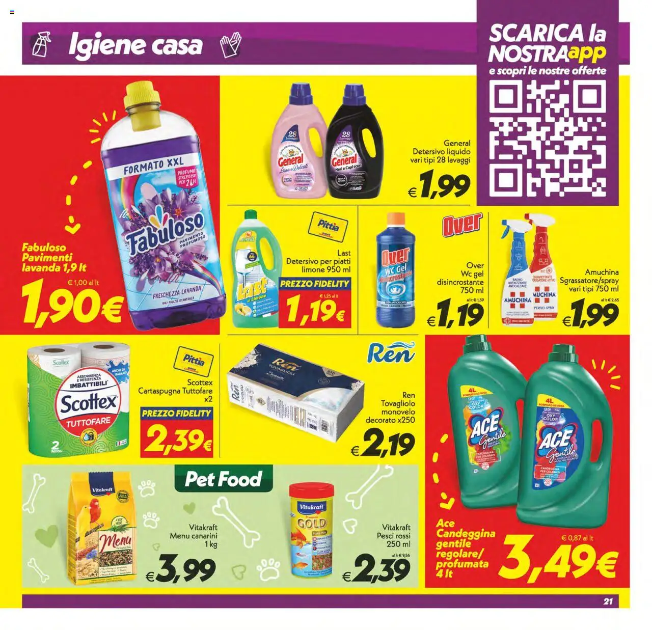 Volantino SuperConveniente del 24.07.2025 | Pagina: 21 | Prodotti: Detersivo per piatti, Limone, Lavanda, WC