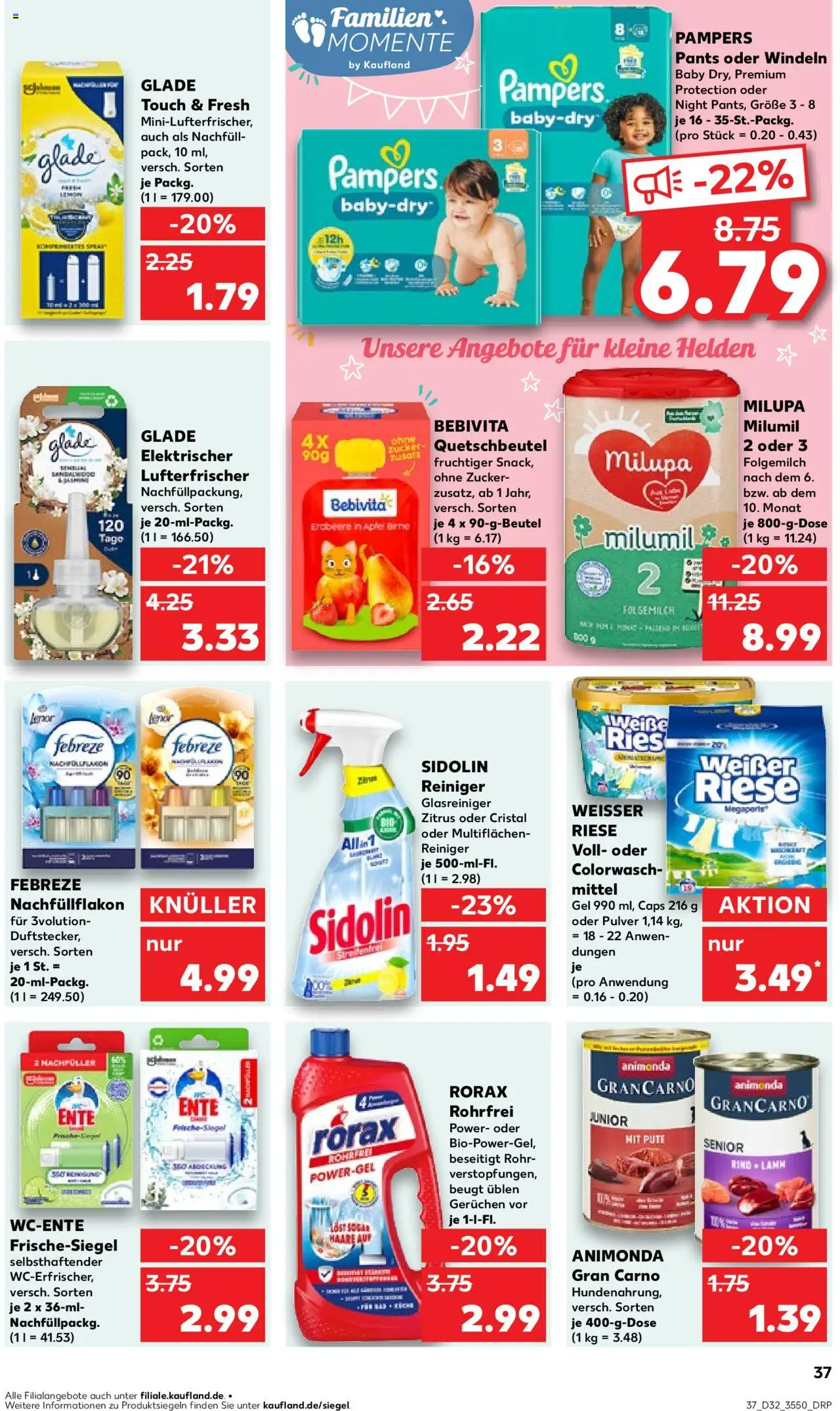 Kaufland prospekt Berlin	 - gültig ab dem 07.08.2025 | Seite: 37 | Produkte: Pute, Pampers, Äpfel, Birne