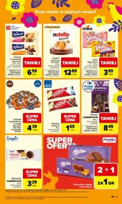 Pogląd oferty "Carrefour gazetka" - ważna od 23.03.2026 | Strona: 35 | Produkty: Nutella, Milka, Pierniki w czekoladzie, Żelki