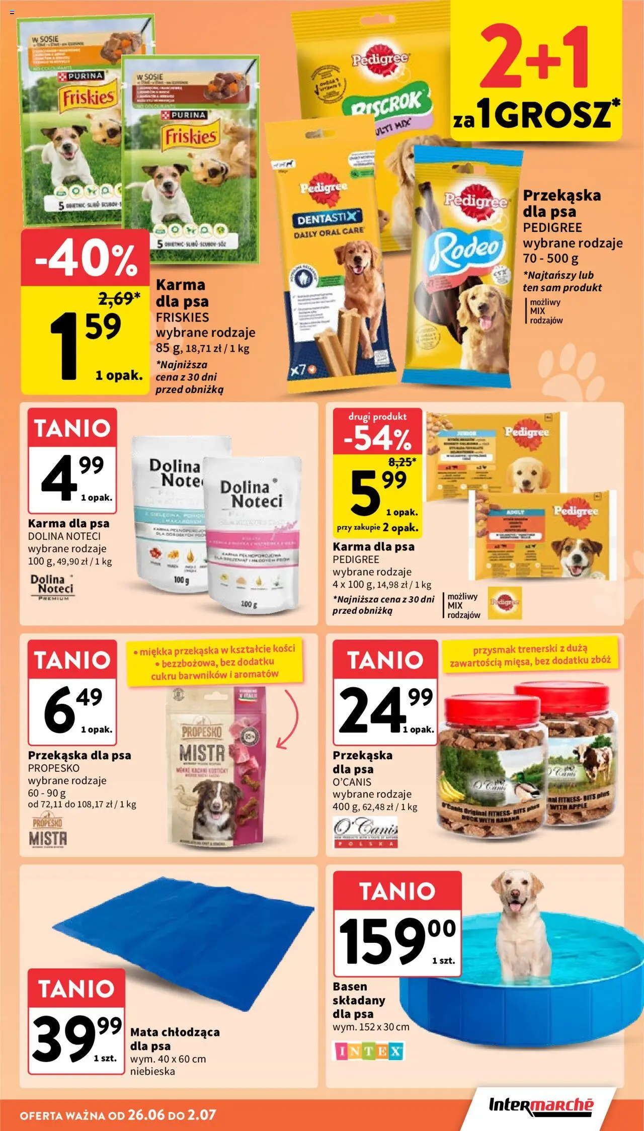 Intermarche Gazetka od 26.06.2025 | Strona: 37 | Produkty: Basen, Pedigree, Karma dla psa pedigree, Karma dla psa
