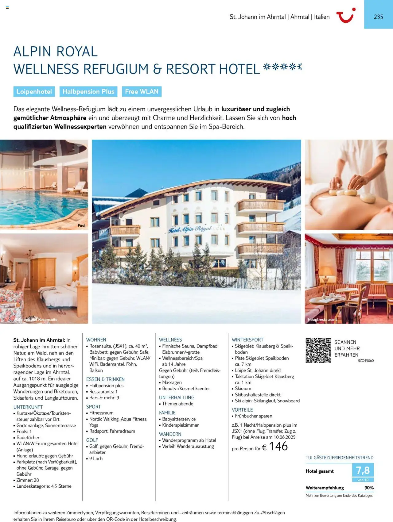 TUI Prospekt 	 – gültig ab 01.11.2024 | Seite: 235 | Produkte: Babybett, Ski, Snowboard