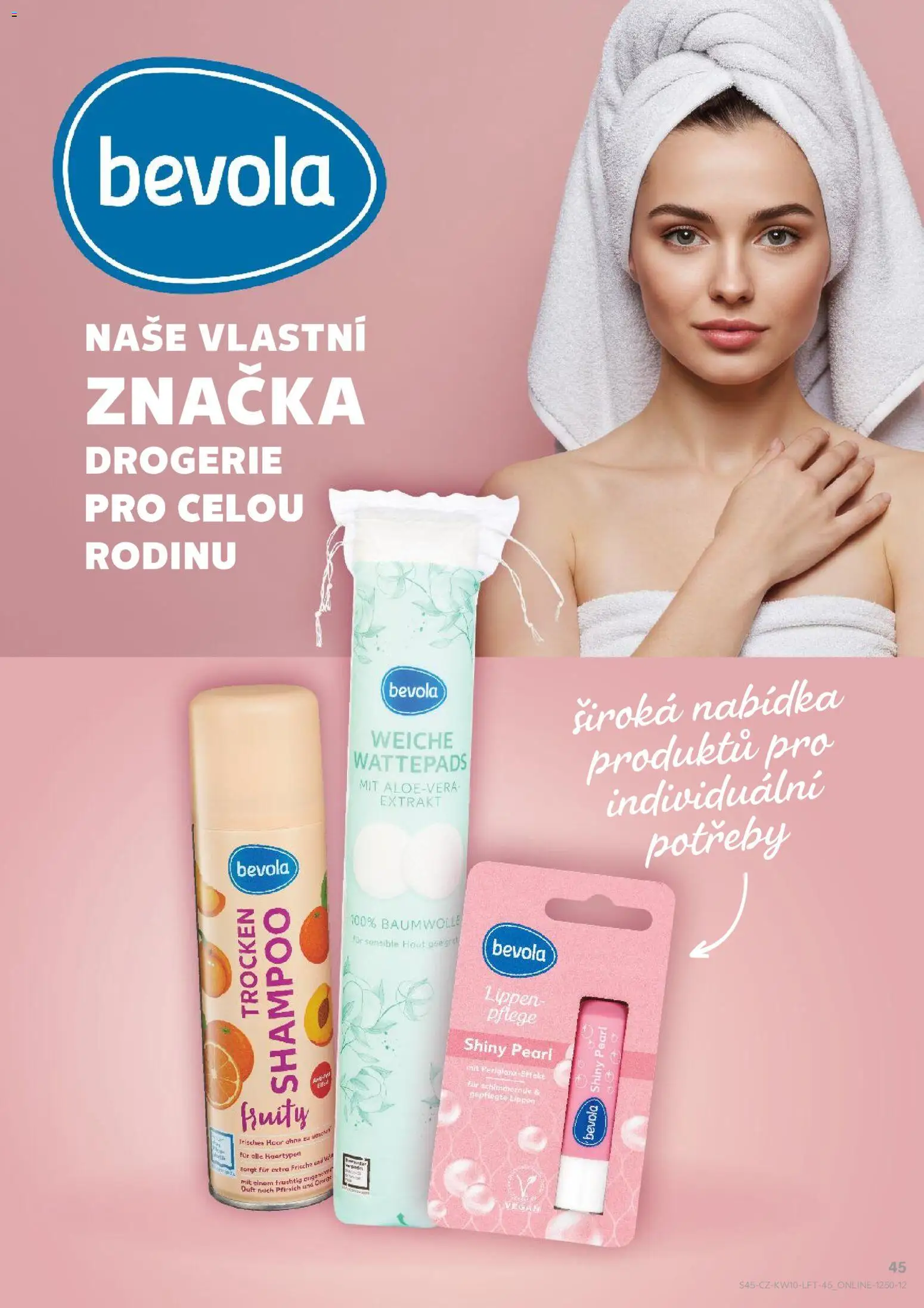 Kaufland leták - Plzeň Bory od 04.03.2026 | Strana: 45 | Produkty: Vegan, Bevola, Drogerie