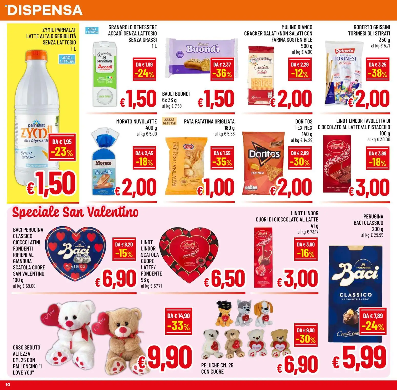 Volantino A&O del 28.01.2026 | Pagina: 10 | Prodotti: Peluche, Grissini, Cioccolatini, Scatola