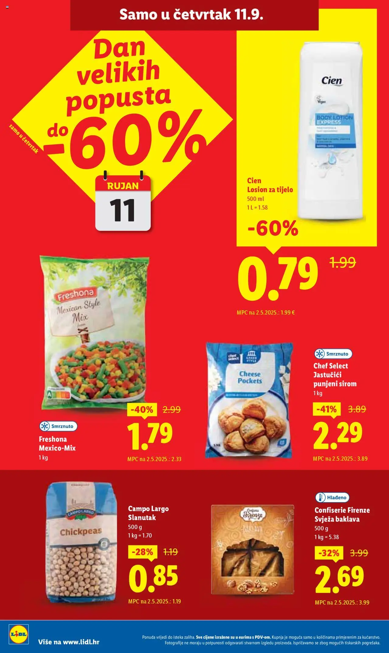 Lidl katalog | vrijedi od 08.09.2025 | Stranica: 60 | Proizvodi: Slanutak