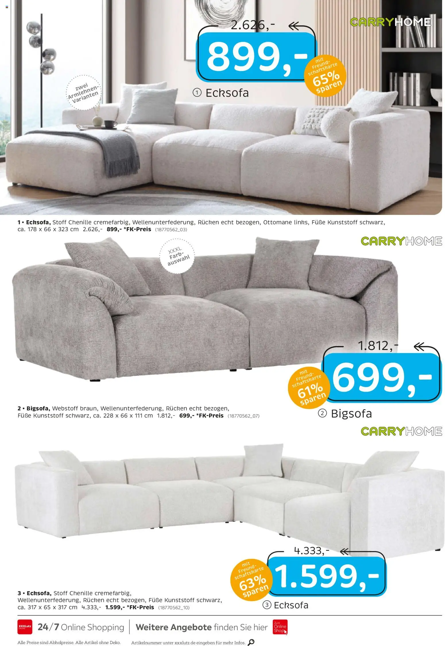 XXXL Lutz Junges Wohnen – gültig ab 16.11.2025 | Seite: 4 | Produkte: Bigsofa, Ecksofa