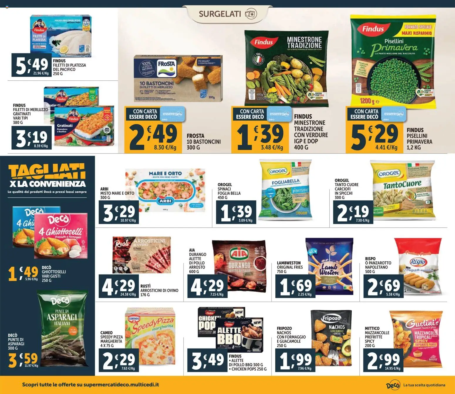 Volantino Decò del 20.01.2026 | Pagina: 8 | Prodotti: Arrosto, Pollo, Mazzancolle, Carciofi