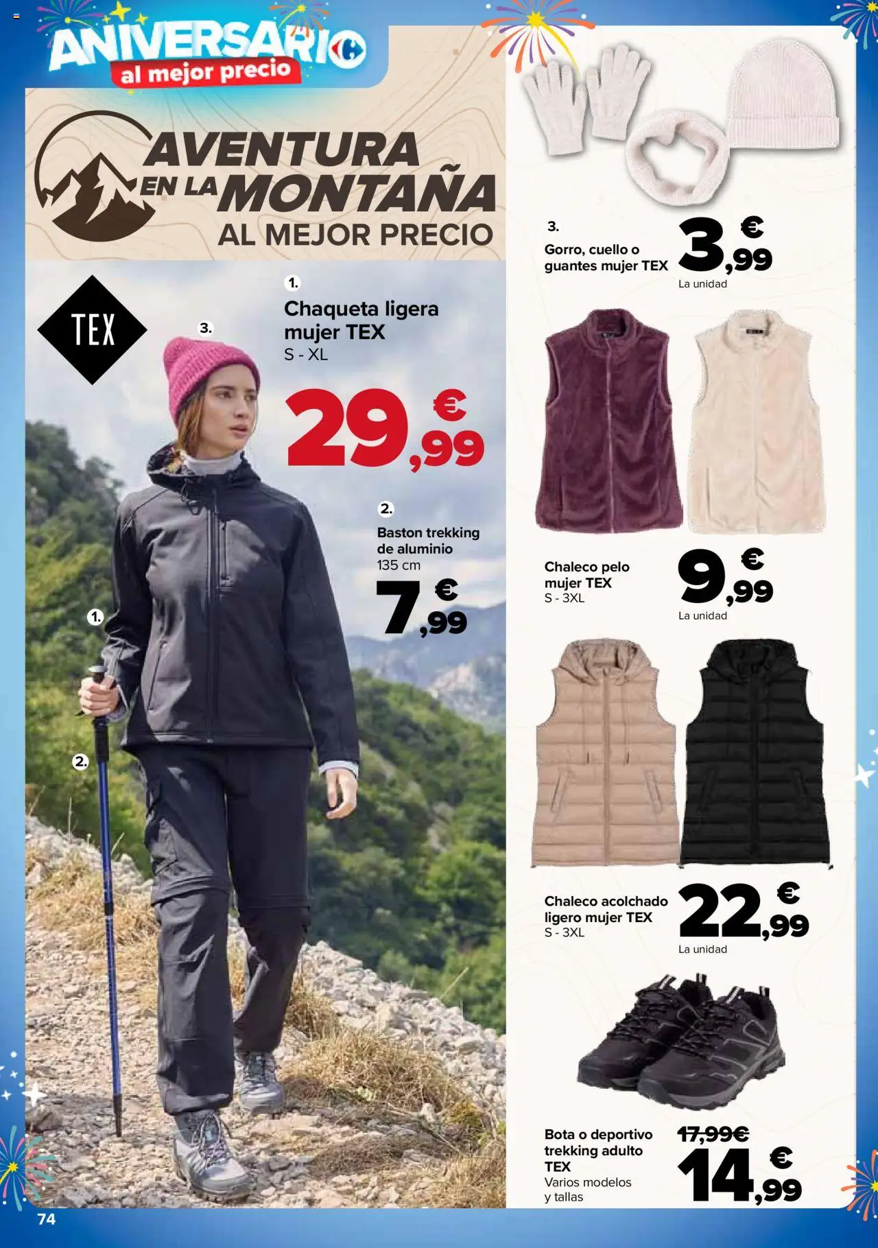Carrefour folleto │ válido desde el 14.10.2025 | Página: 58 | Productos: Chaleco, Chaqueta, Guantes, Bastón