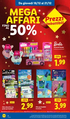 Anteprima del volantino Lidl Mega Affari catalogo valido a partire dal 18.12.2025 | Pagina: 2